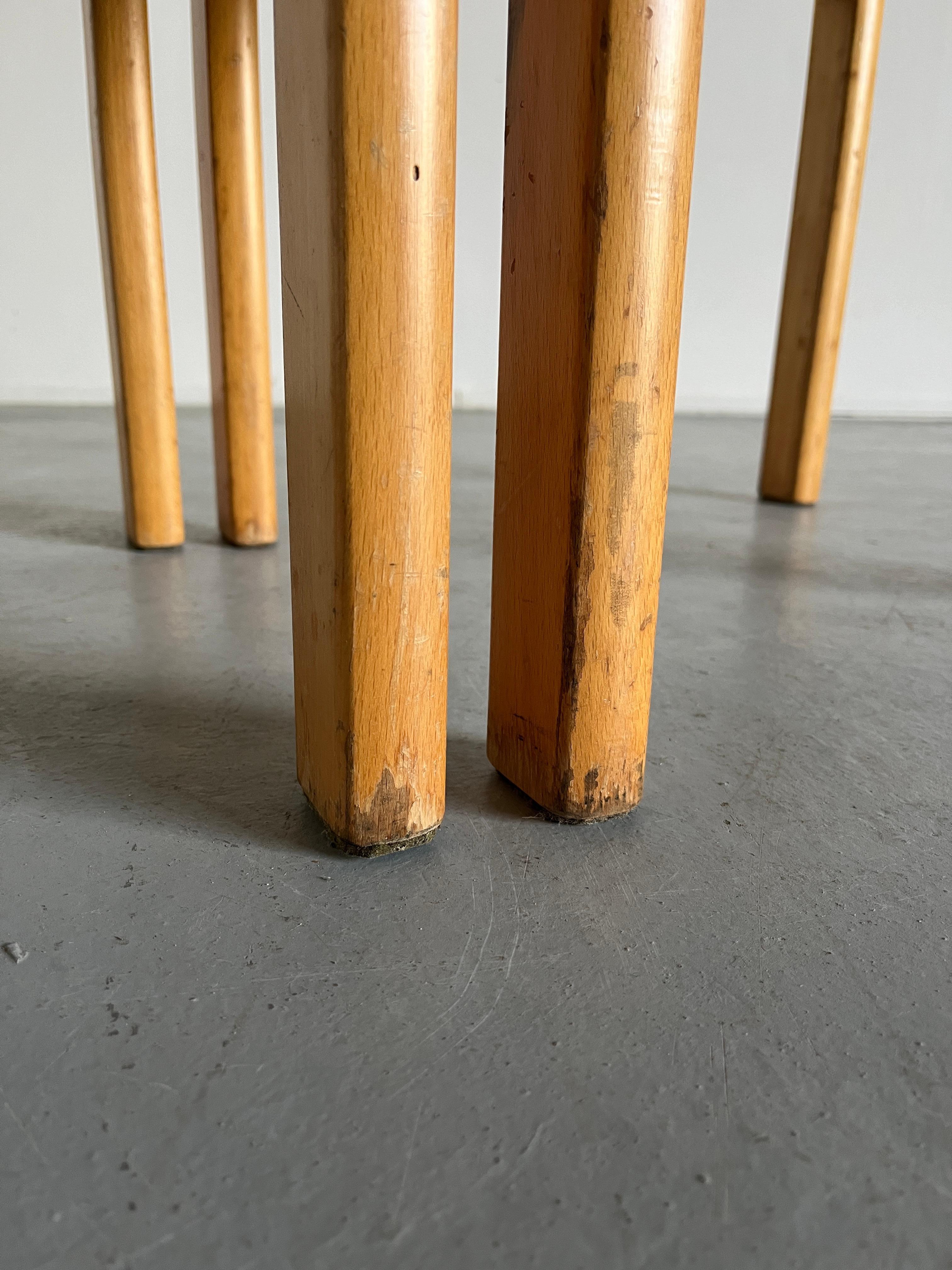 Mid-Century Stackable Dining Chairs in the Style of Roland Rainer, 1970s Germany For Sale 11