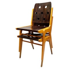 Midcentury Stacking Chairs Design Franz Schuster Vienna
