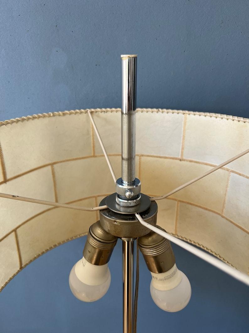 Lampada da terra in pelle di Staff Leuchten, anni '70, metà secolo in vendita 5