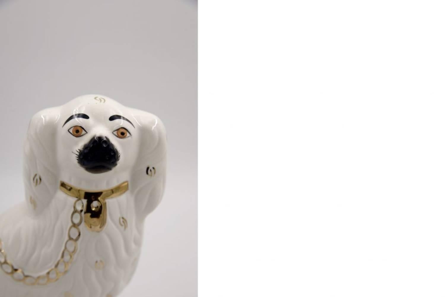 Mitte des Jahrhunderts Staffordshire Keramik Spaniel Kaminsims Hunde 1378 4 aus Beswick, 1960er Jahre (Moderne der Mitte des Jahrhunderts) im Angebot