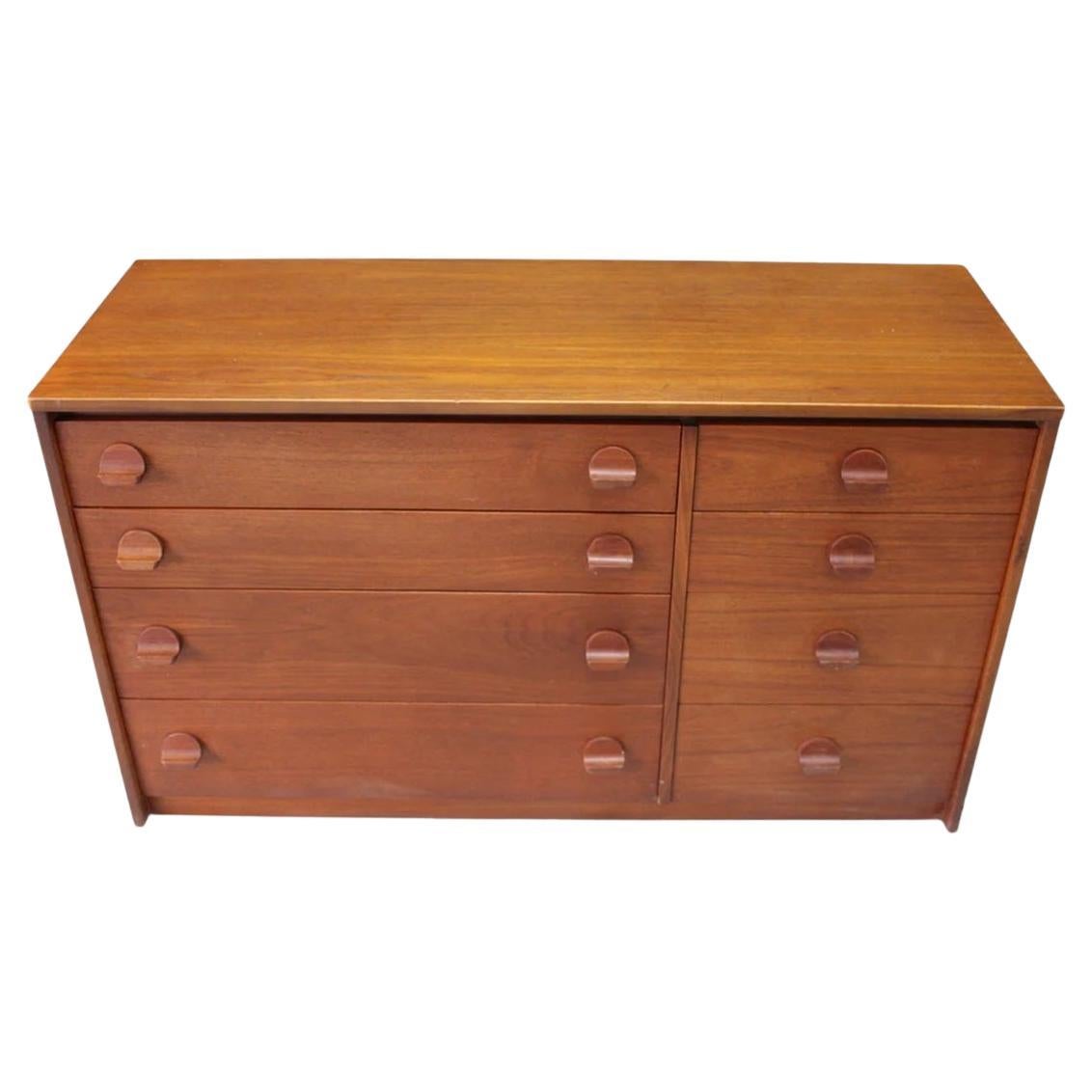 Stag Cantata Mid-Century Teak Double Chest of Drawers – 1960s Vintage Furniture (Sussex, England) Designed by John and Sylvia Reid.

For lovers of mid-century modern furniture, this Stag Cantata teak double chest of drawers is an exceptional find.