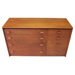 Mid Century Stag Cantata Teak Double Chest of Drawers