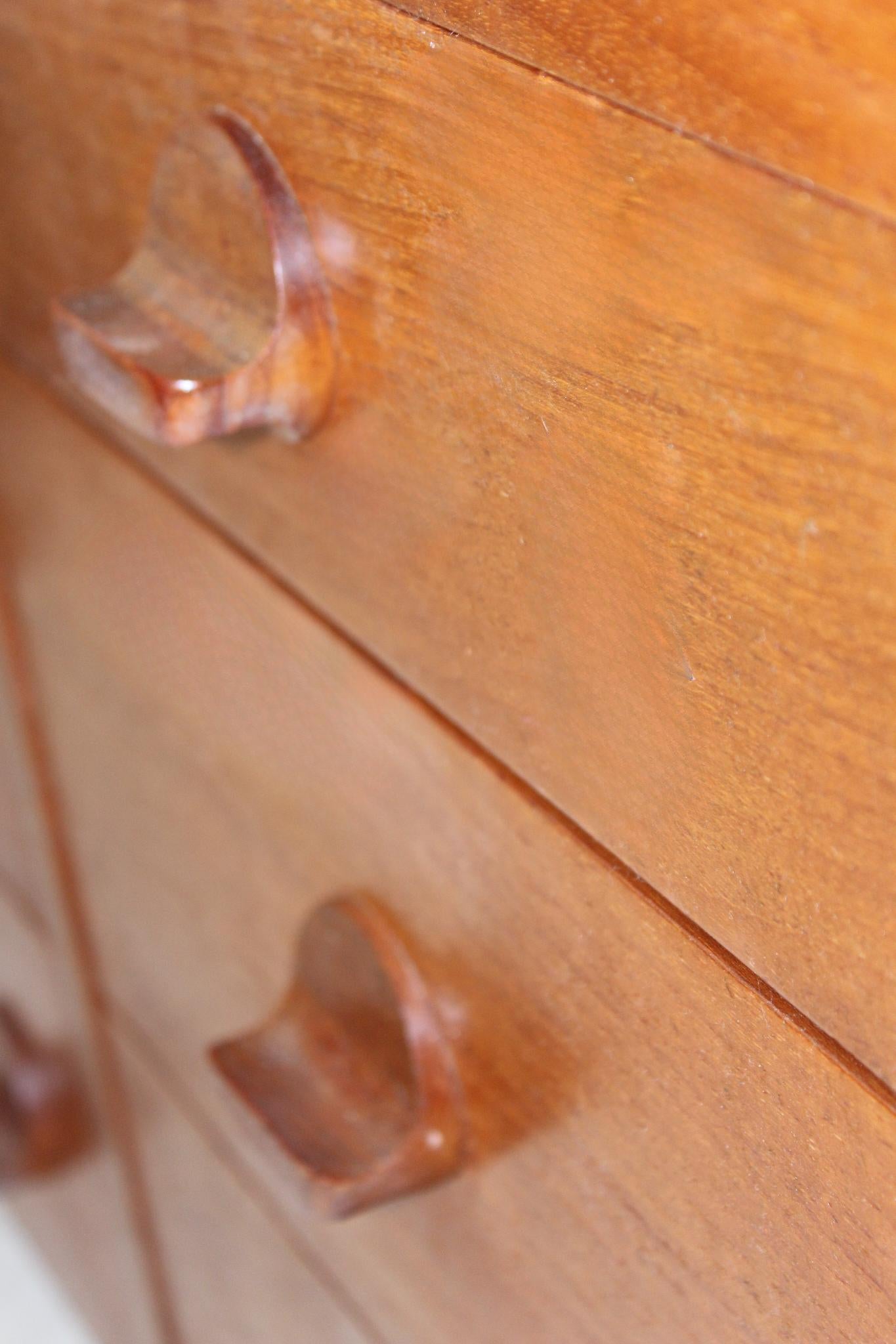 Oiled Mid Century Stag Cantata Teak Double Chest of Drawers For Sale