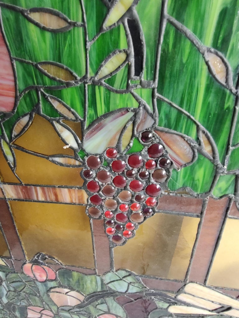 Midcentury Stained Glass Window Panels by Rainbow Studios NY, circa