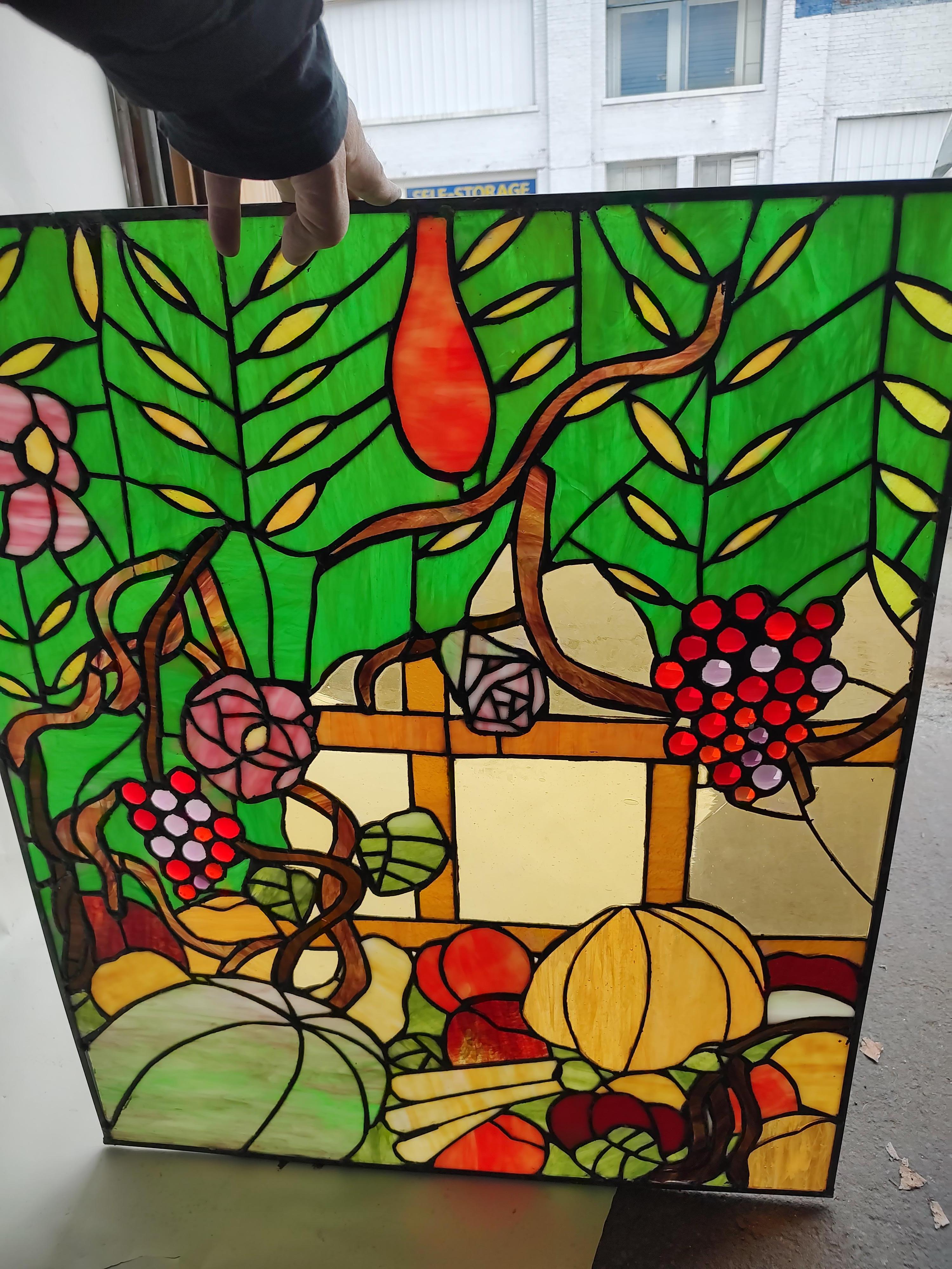 stained glass vegetables