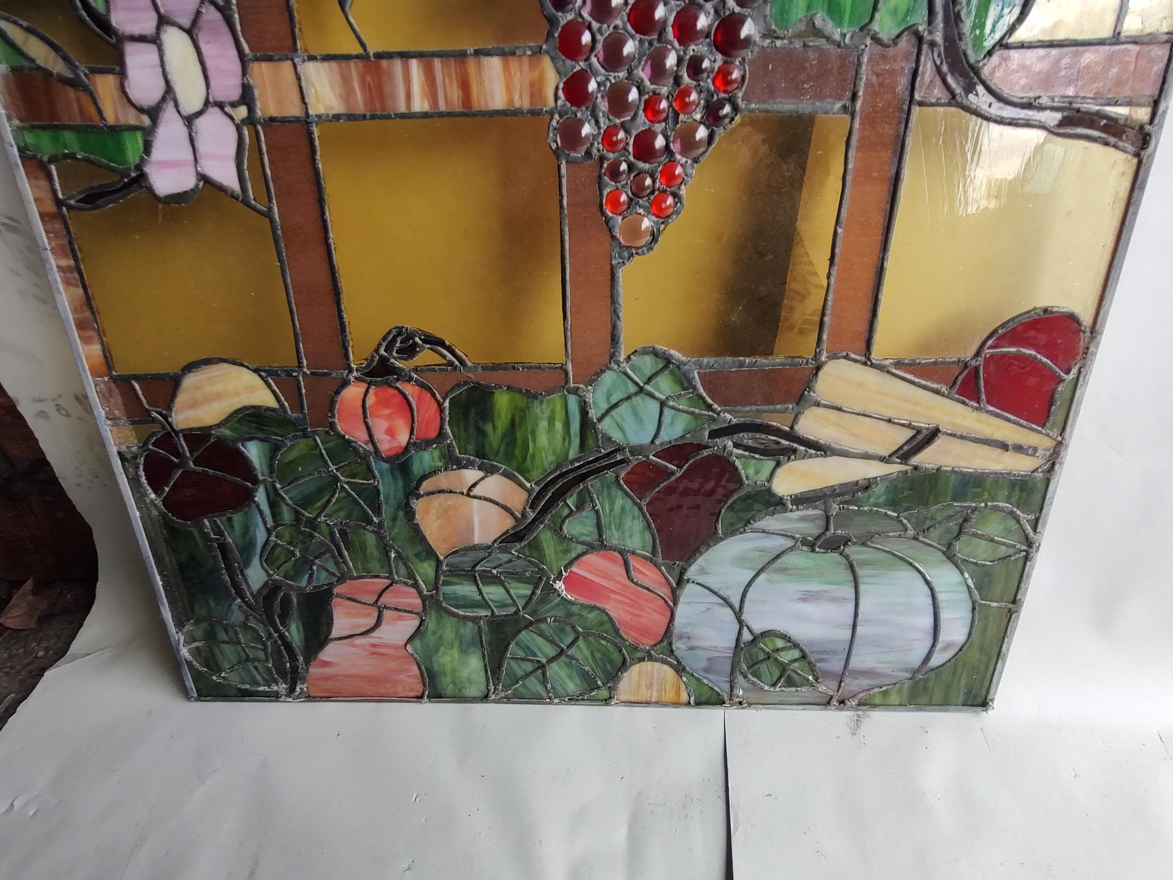 Midcentury Stained Glass Window Panels by Rainbow Studios NY, circa 1965 #2 For Sale 1