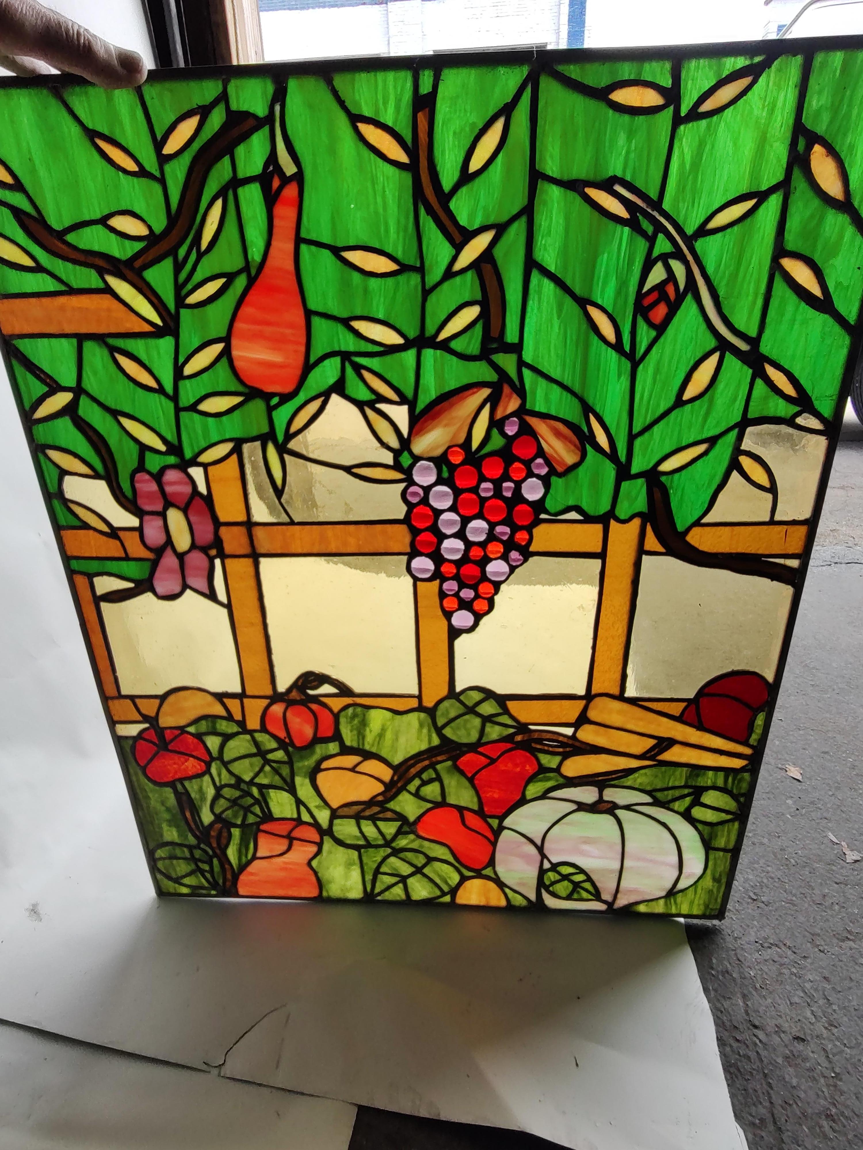 Midcentury Stained Glass Window Panels by Rainbow Studios NY, circa 1965 For Sale at 1stDibs