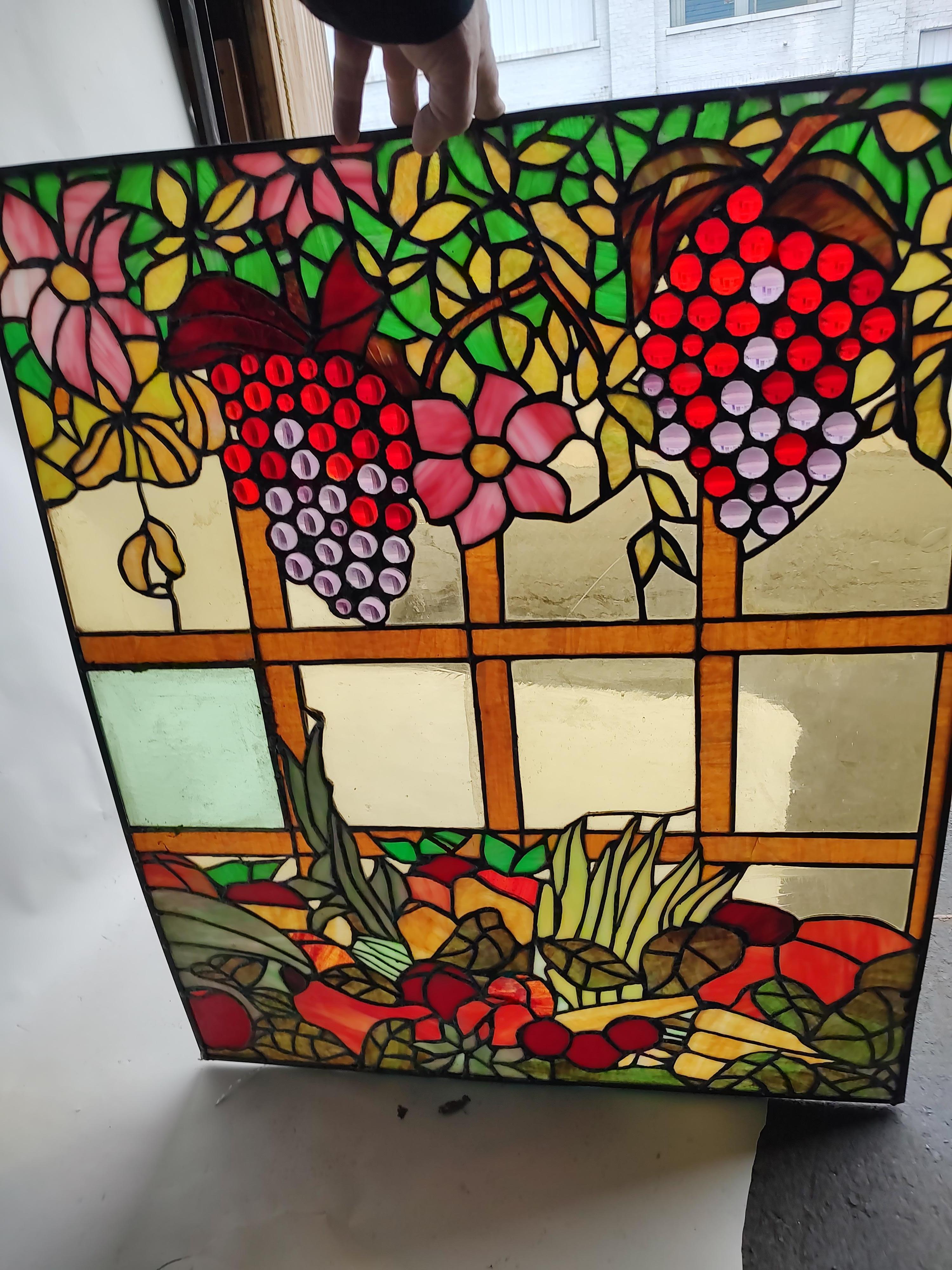 Midcentury Stained Glass Window Panels by Rainbow Studios NY, circa 1965 #3 For Sale 2