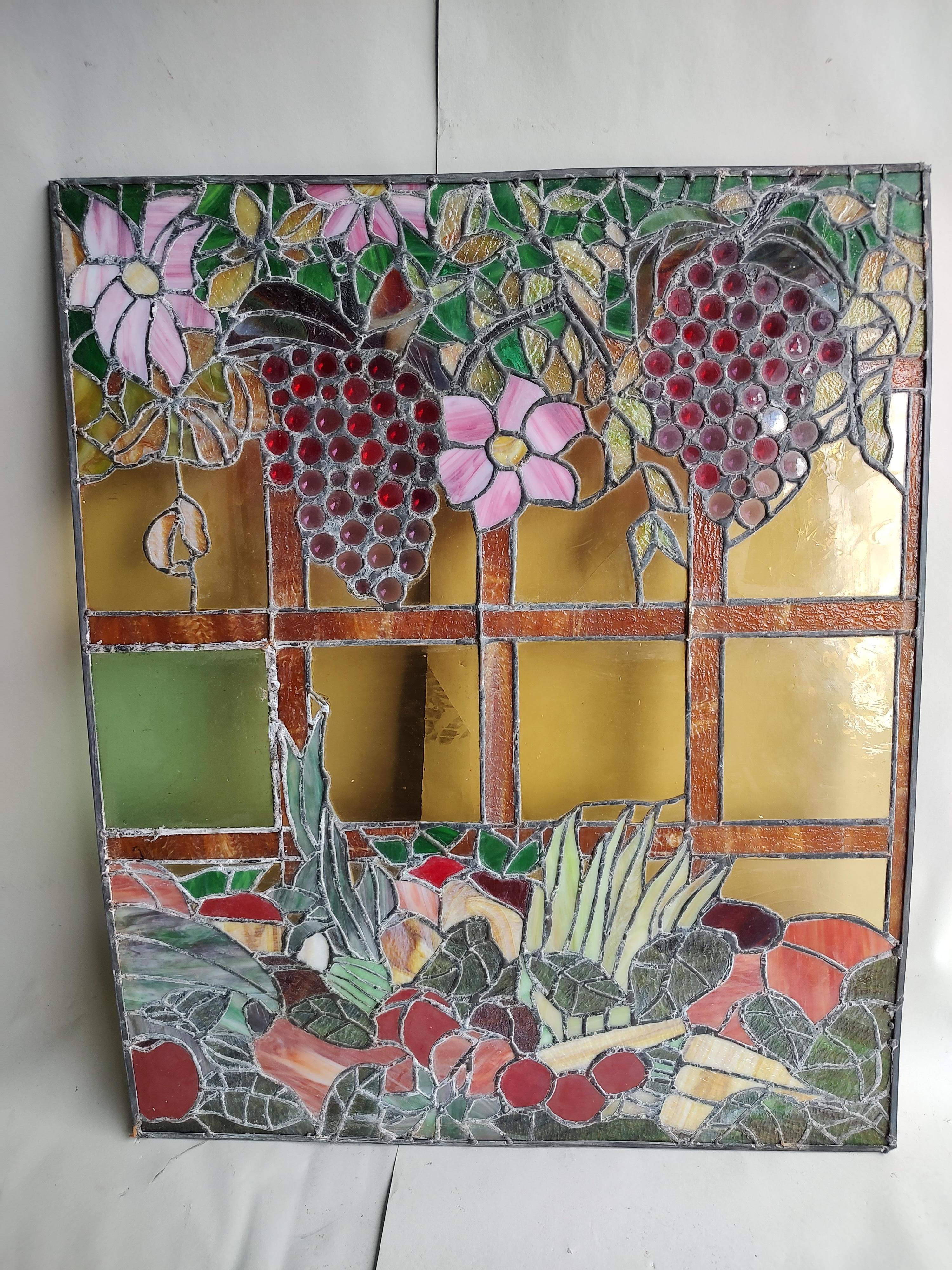 Midcentury Stained Glass Window Panels by Rainbow Studios NY, circa 1965 #3 For Sale 3