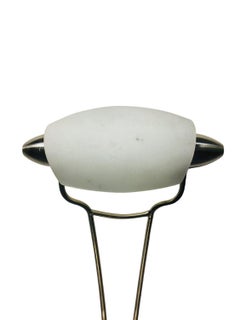 Mid Century Stainless Steel Banker's lamp