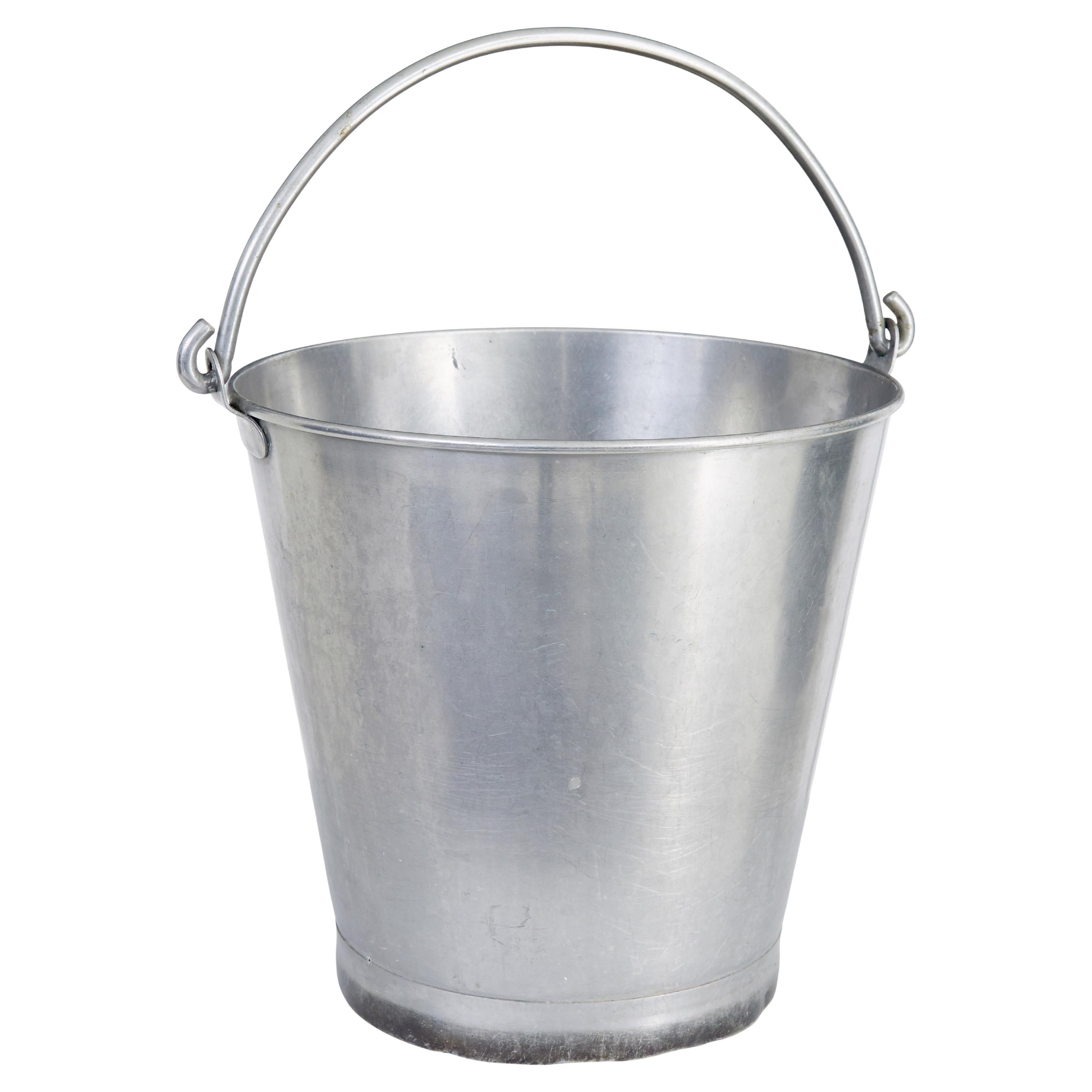 Mid century stainless steel bucket