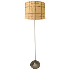 Mid Century Stehleuchte aus Edelstahl