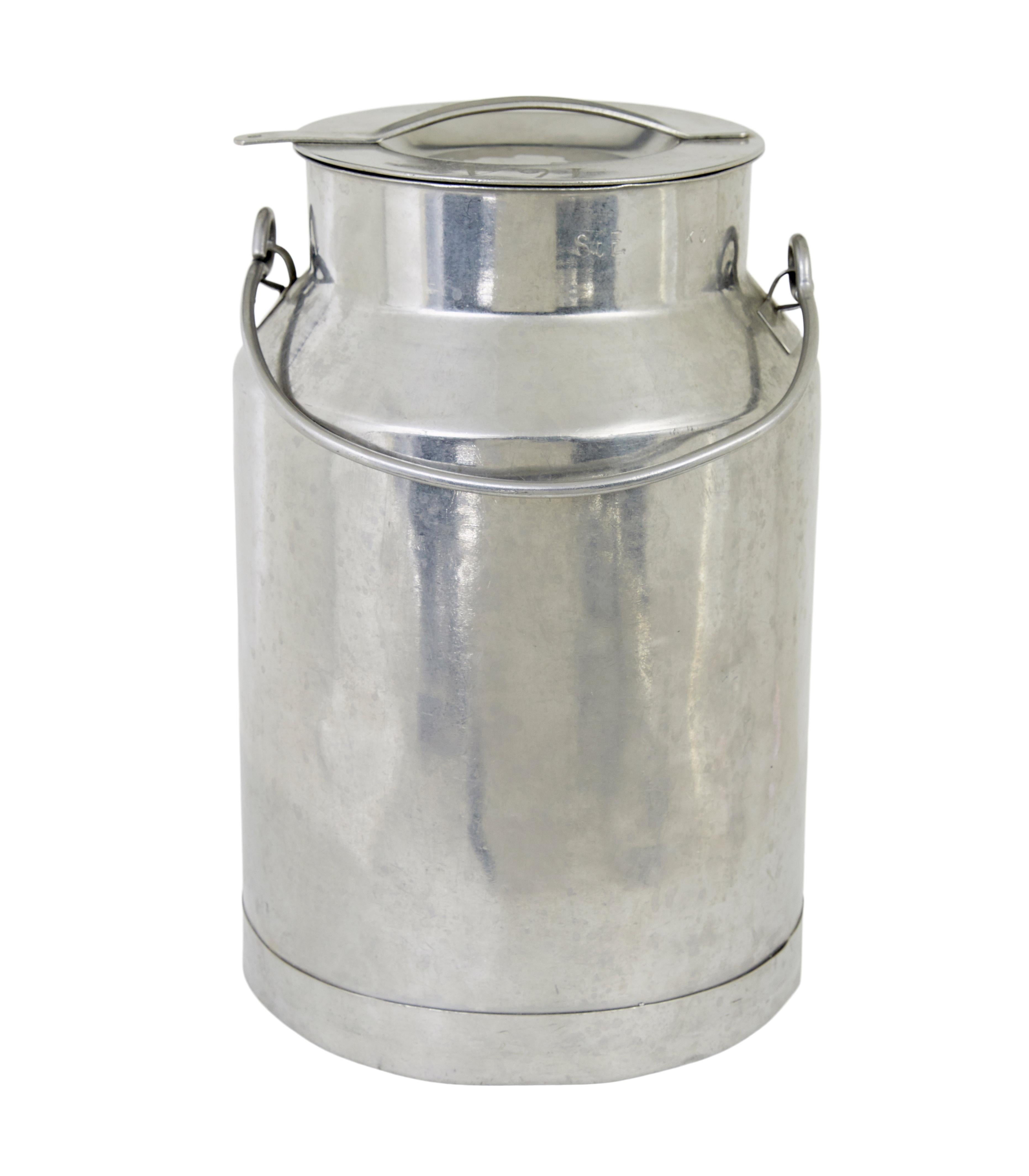 Swedish Mid century stainless steel storage vessel For Sale