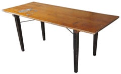 Mid Century Stakmore Folding Work Table Picnic Rustic Country Farmhouse Harvest