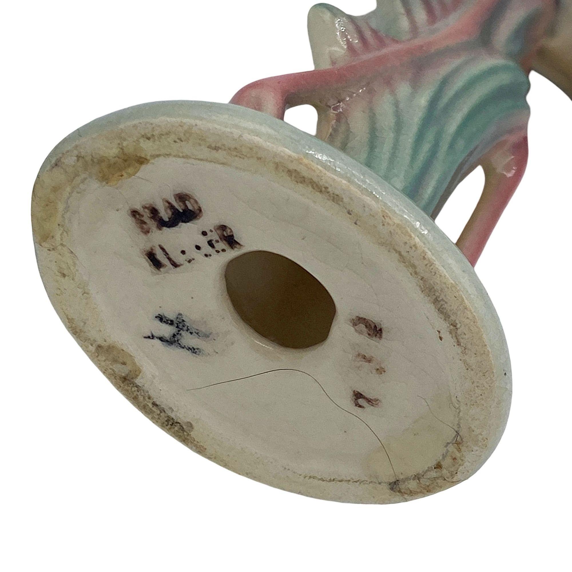 Mid-century Standing Tall Pink Flamingo Ceramic Tabletop Sculpture Brad Keeler For Sale 1