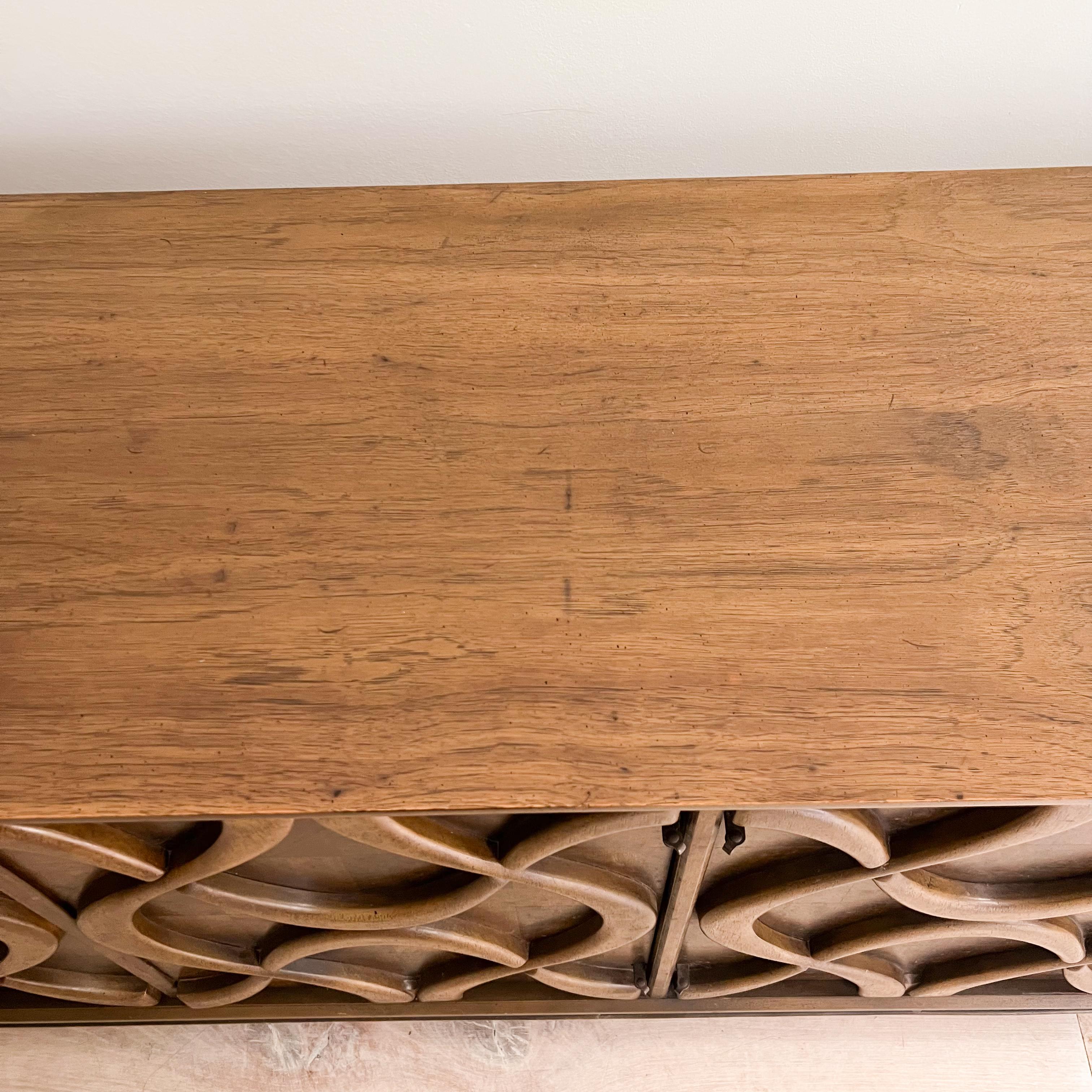 Mid Century Stanley Cosmopolitan Low Dresser w/ Sculpted Front 1