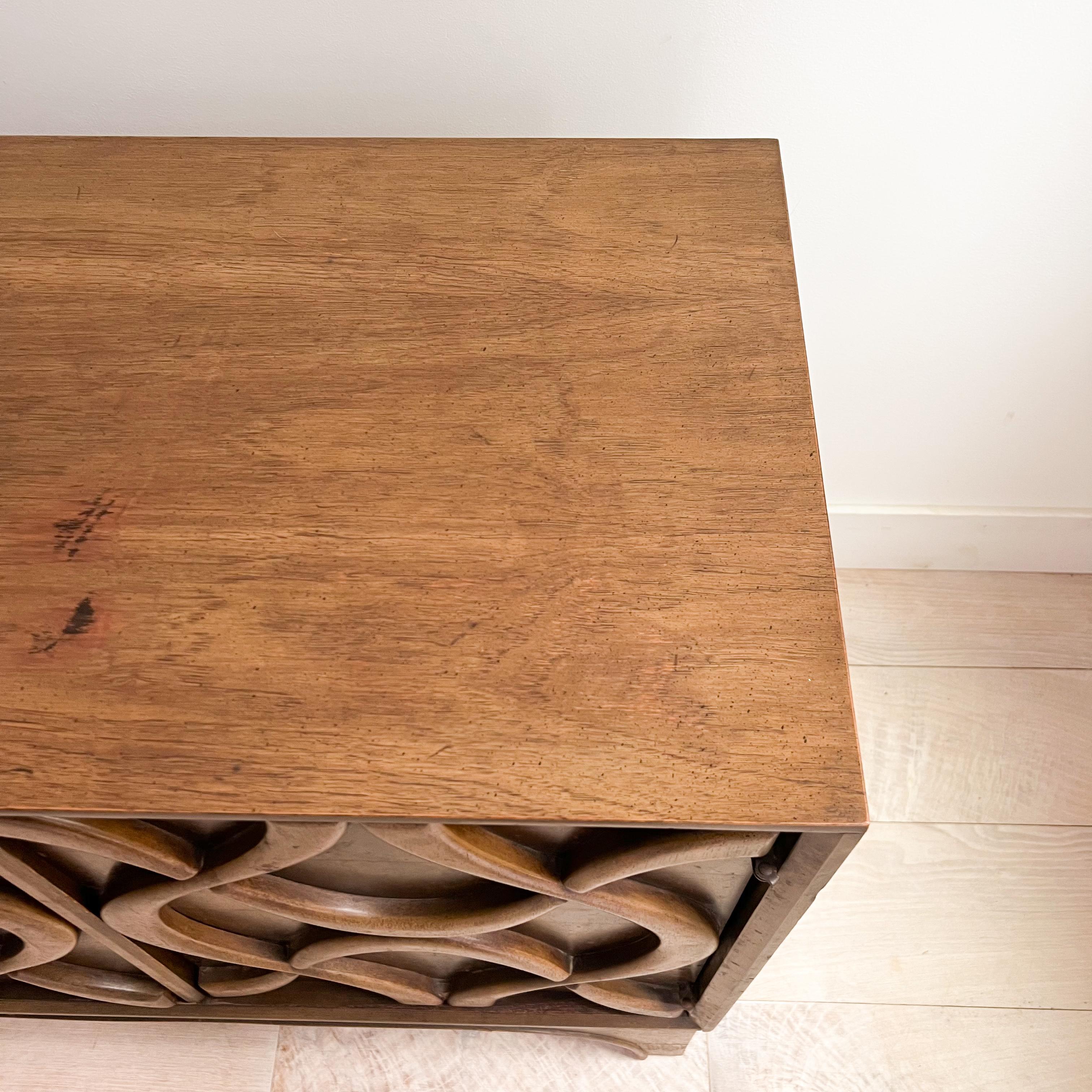 Mid Century Stanley Cosmopolitan Low Dresser w/ Sculpted Front 3