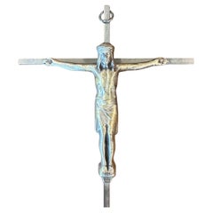 Mid-Century Steel Crucifix