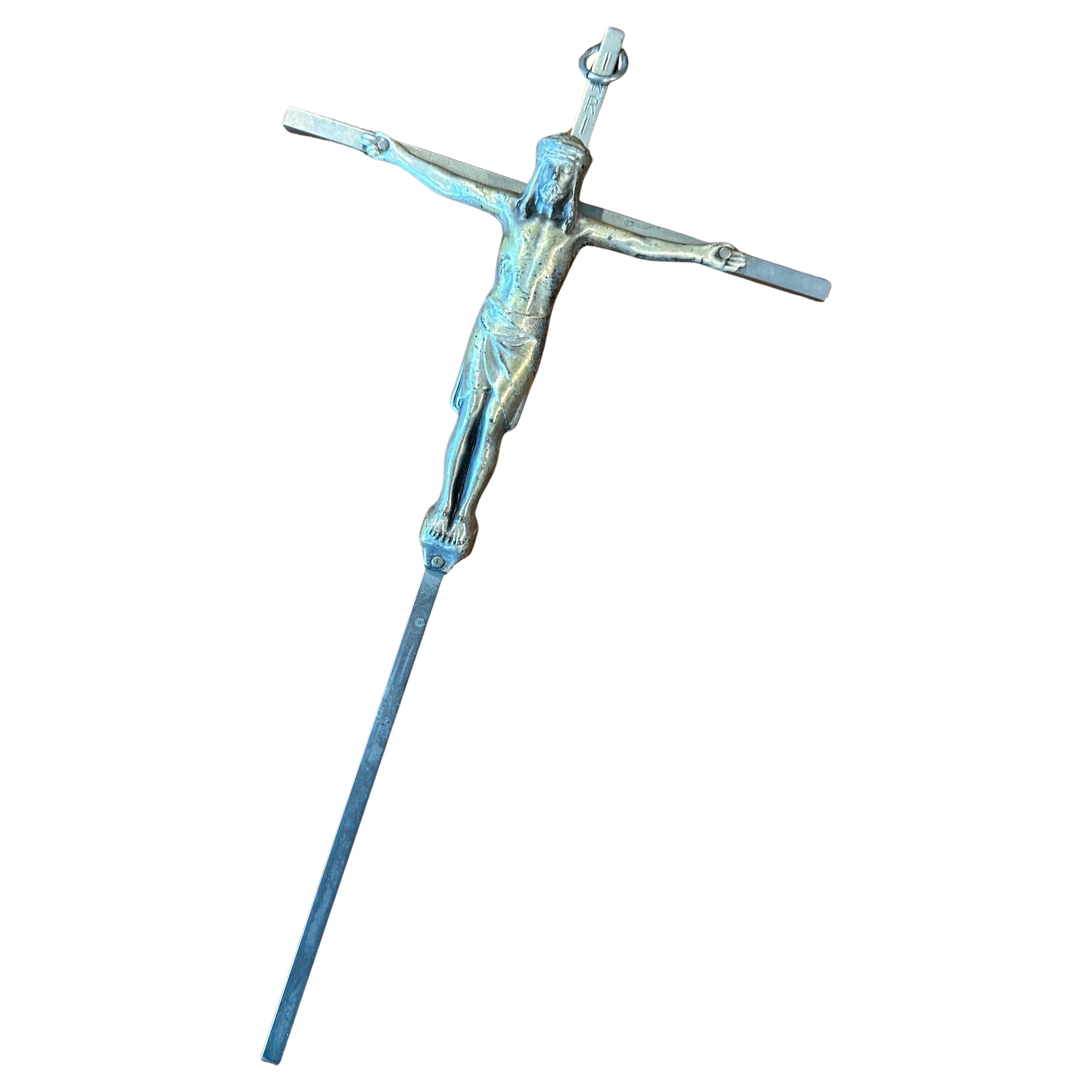 Mid-Century Steel Crucifix