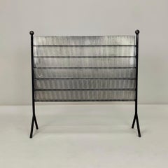 Mid-Century Steel Fire Screen, circa 1960, Belgium.