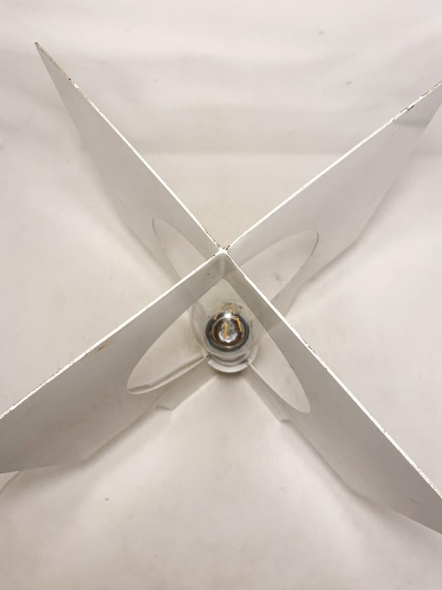 Mid-Century Modern mid century steel lamp, vintage, italy For Sale