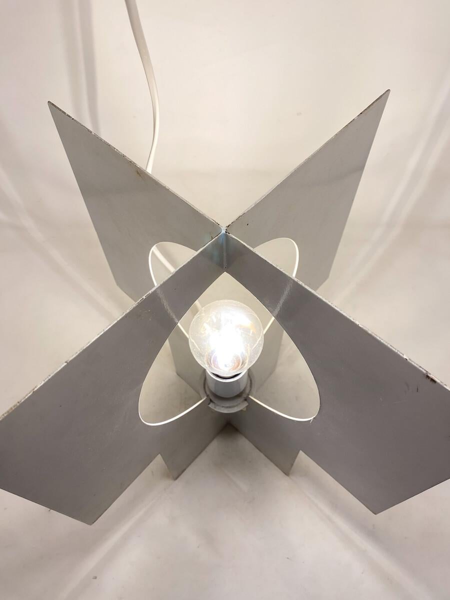 Mid-20th Century mid century steel lamp, vintage, italy For Sale