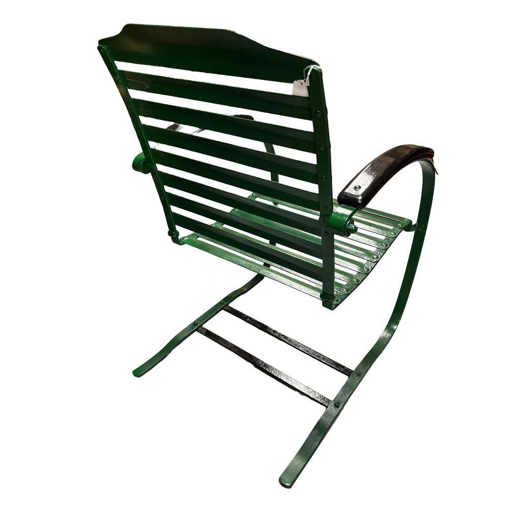 Mid-20th Century Mid-century Steel Springer Rocking Outdoor Patio Chair , Pair For Sale