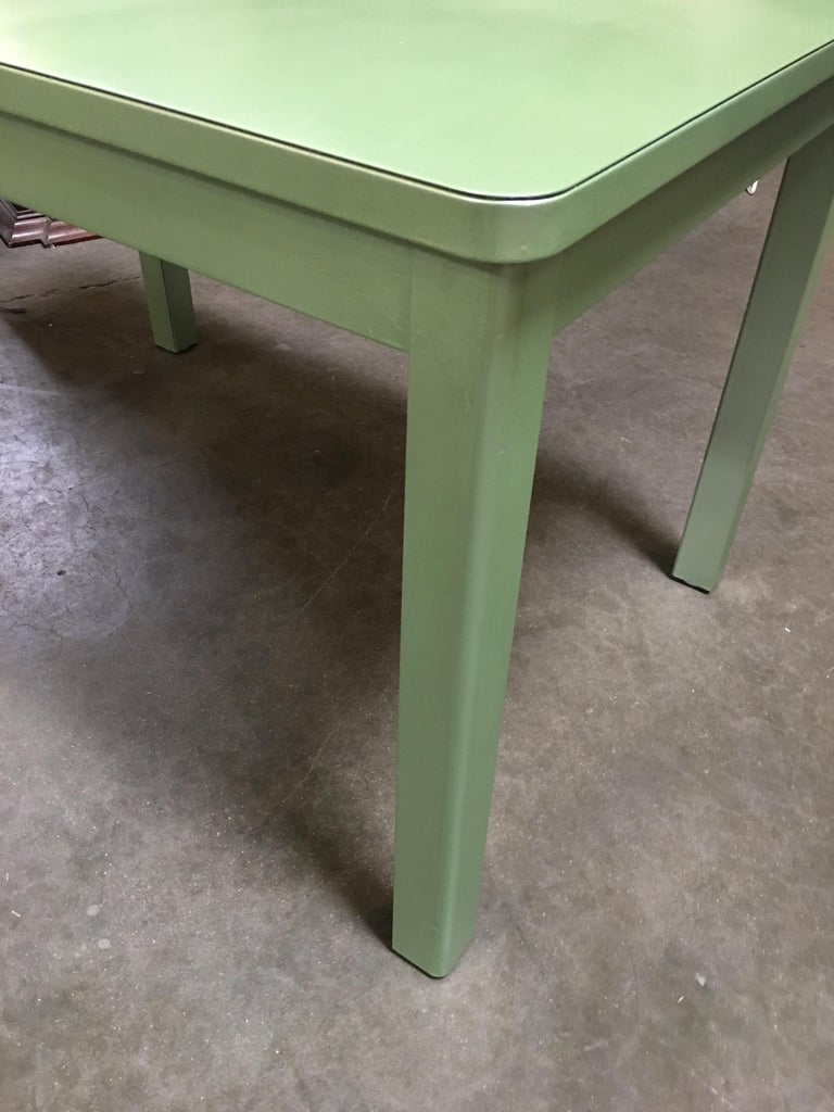 Midcentury Steelcase Tanker Dining Table and Chairs Set For Sale at 1stDibs