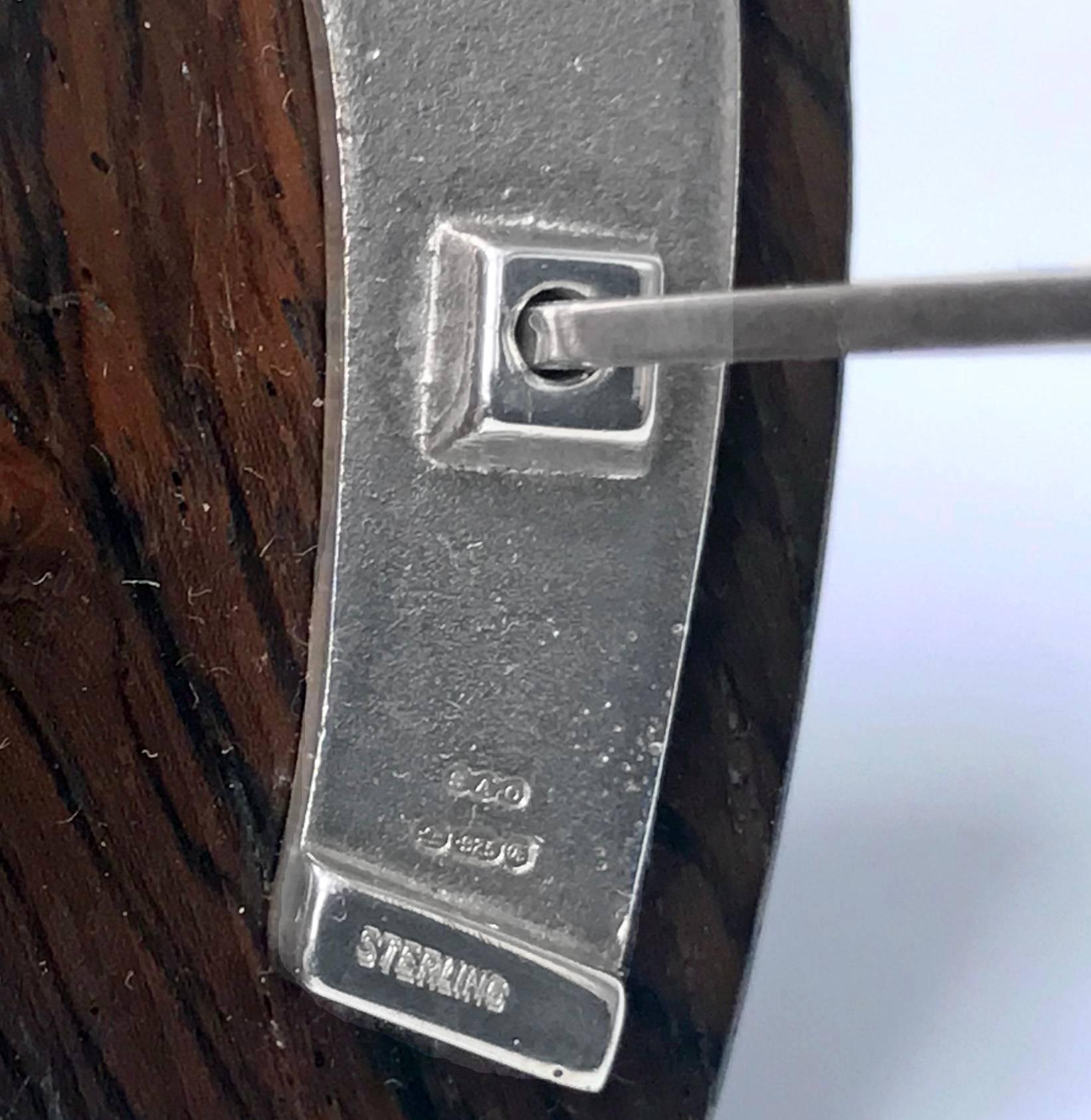 20th Century Midcentury Sterling Horseshoe Cocktail Sticks