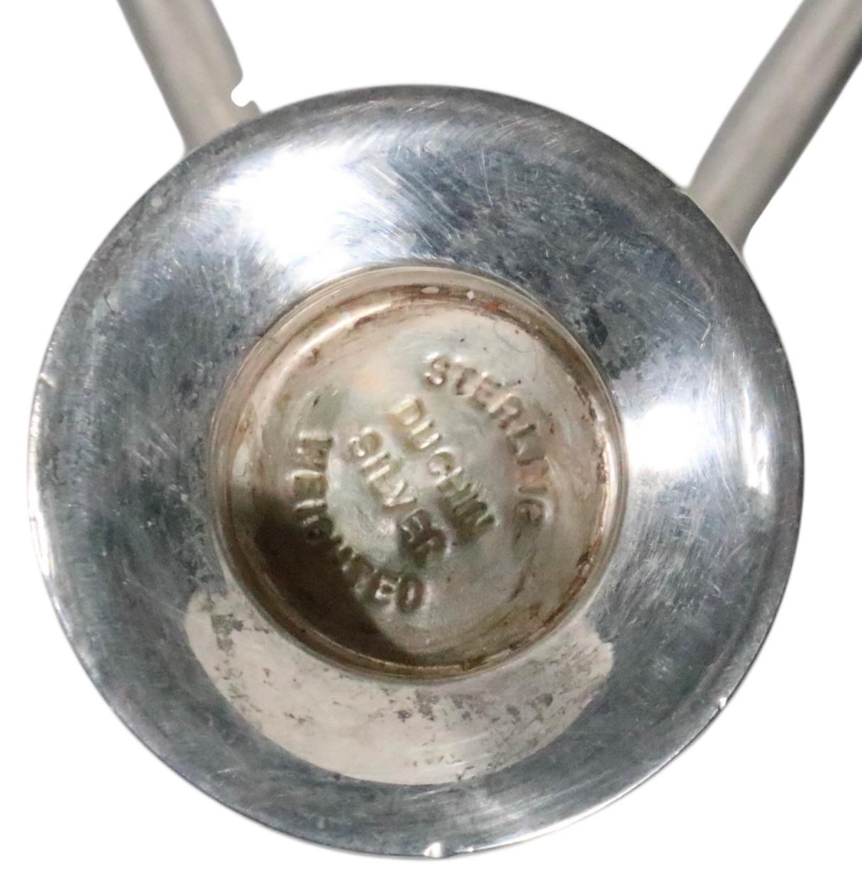 XX secolo Candelabro in argento di metà secolo di Maurice Duchin in vendita