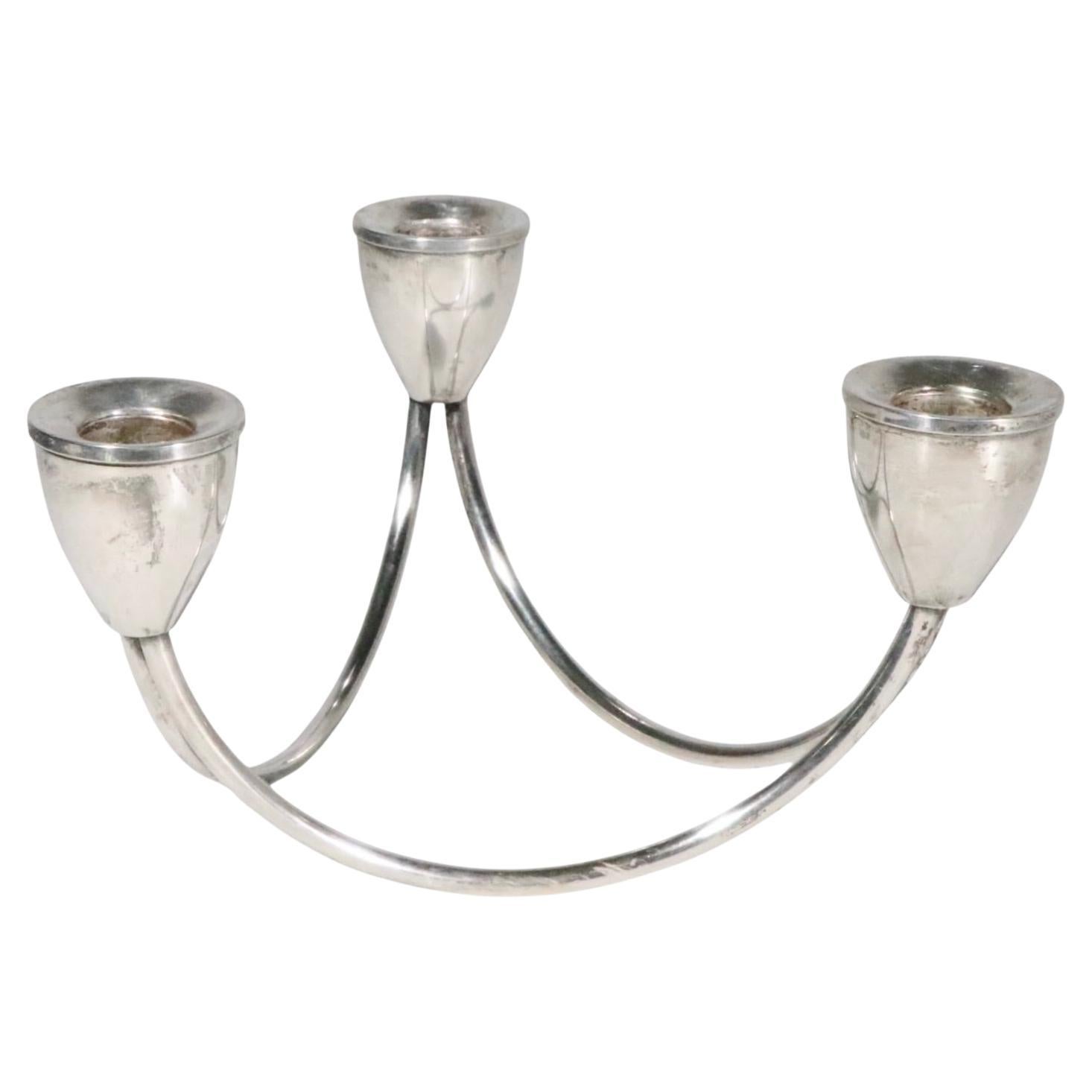Mid Century Sterling Silver Candelabra by Maurice Duchin