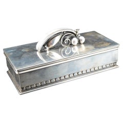 Mid Century Sterling Silver Cigar box By Alphonse La Paglia 1952