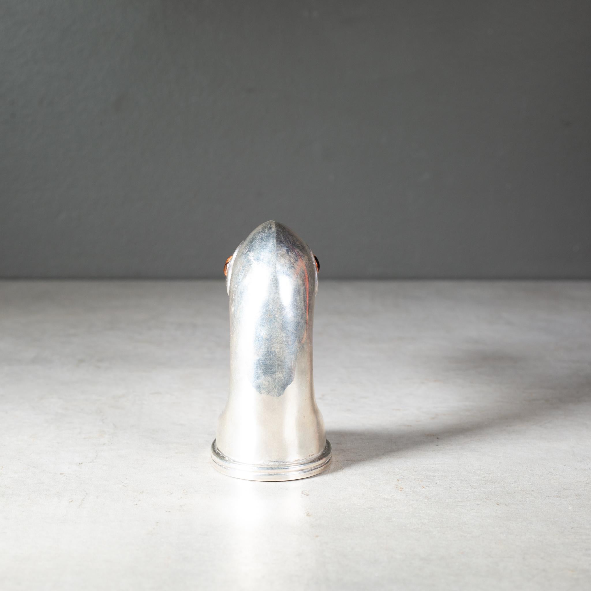 Ouvre-bouteille en argent sterling en forme de canard du milieu du siècle dernier, c.1950 Bon état - En vente à San Francisco, CA