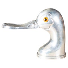 Mid-century Sterling Silver Duck Bottle Opener c.1950