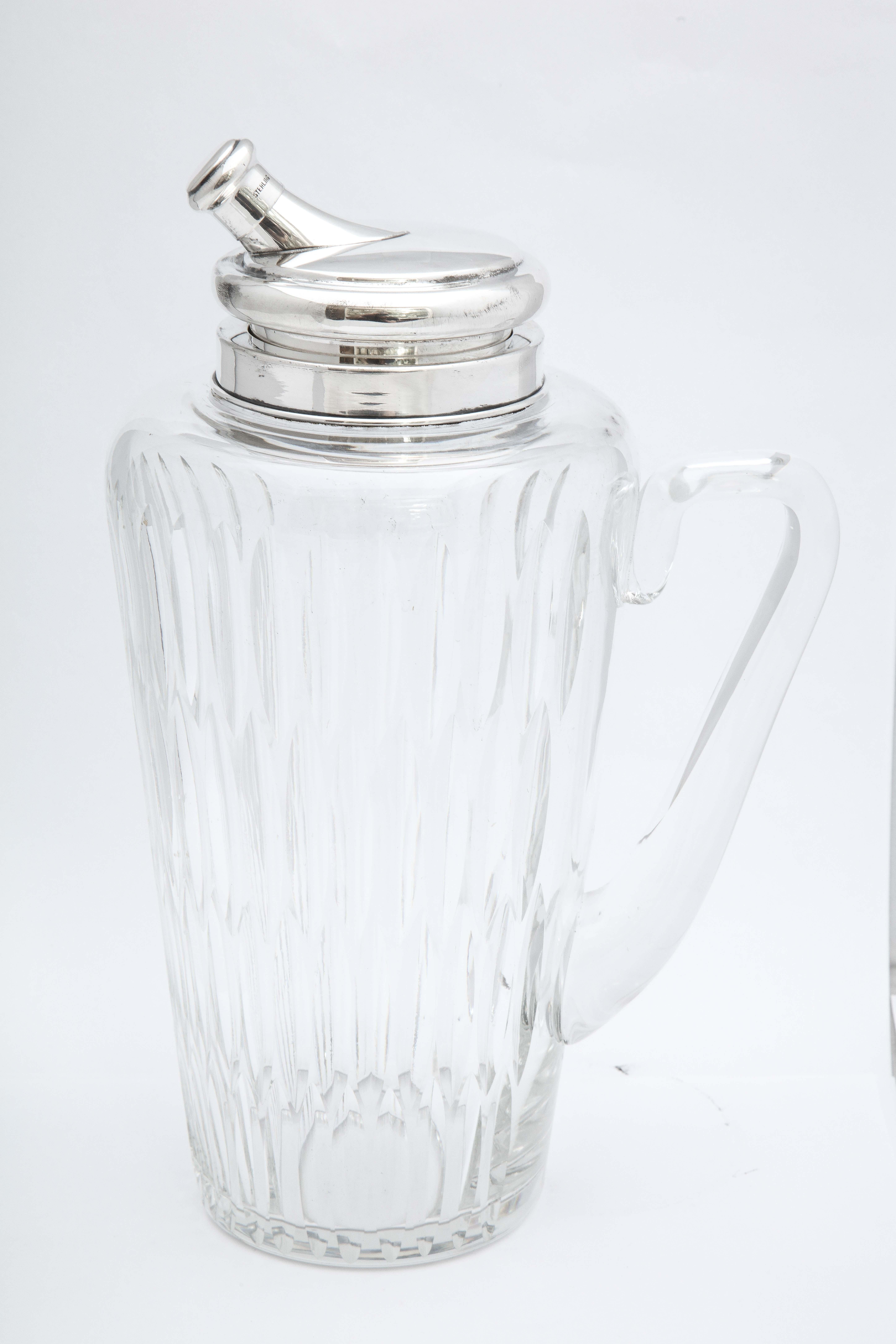 Mid-Century Sterling Silver-Mounted Cocktail Shaker by T.C. Hawkes & Co. 3