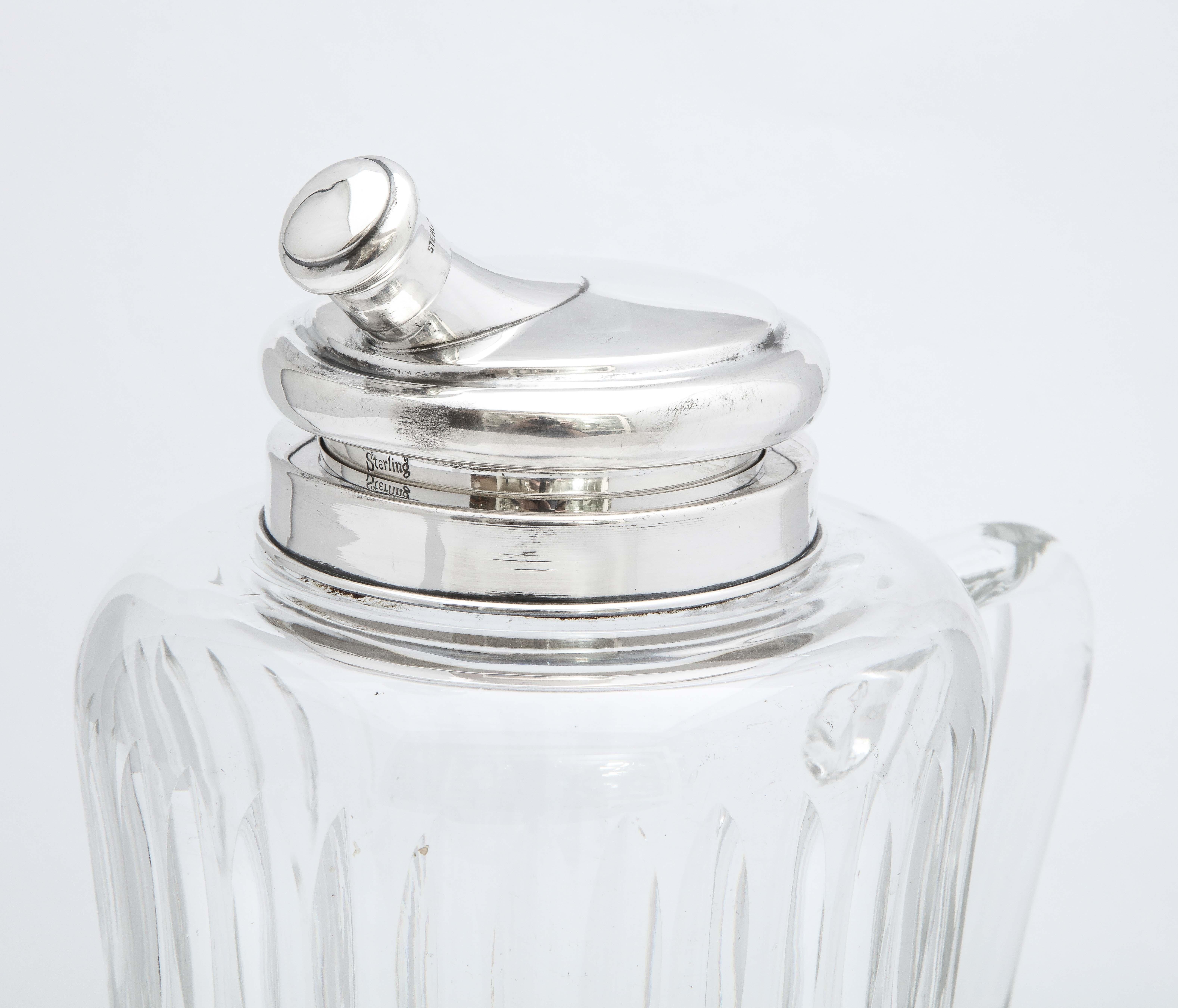 Mid-Century Sterling Silver-Mounted Cocktail Shaker by T.C. Hawkes & Co. 4