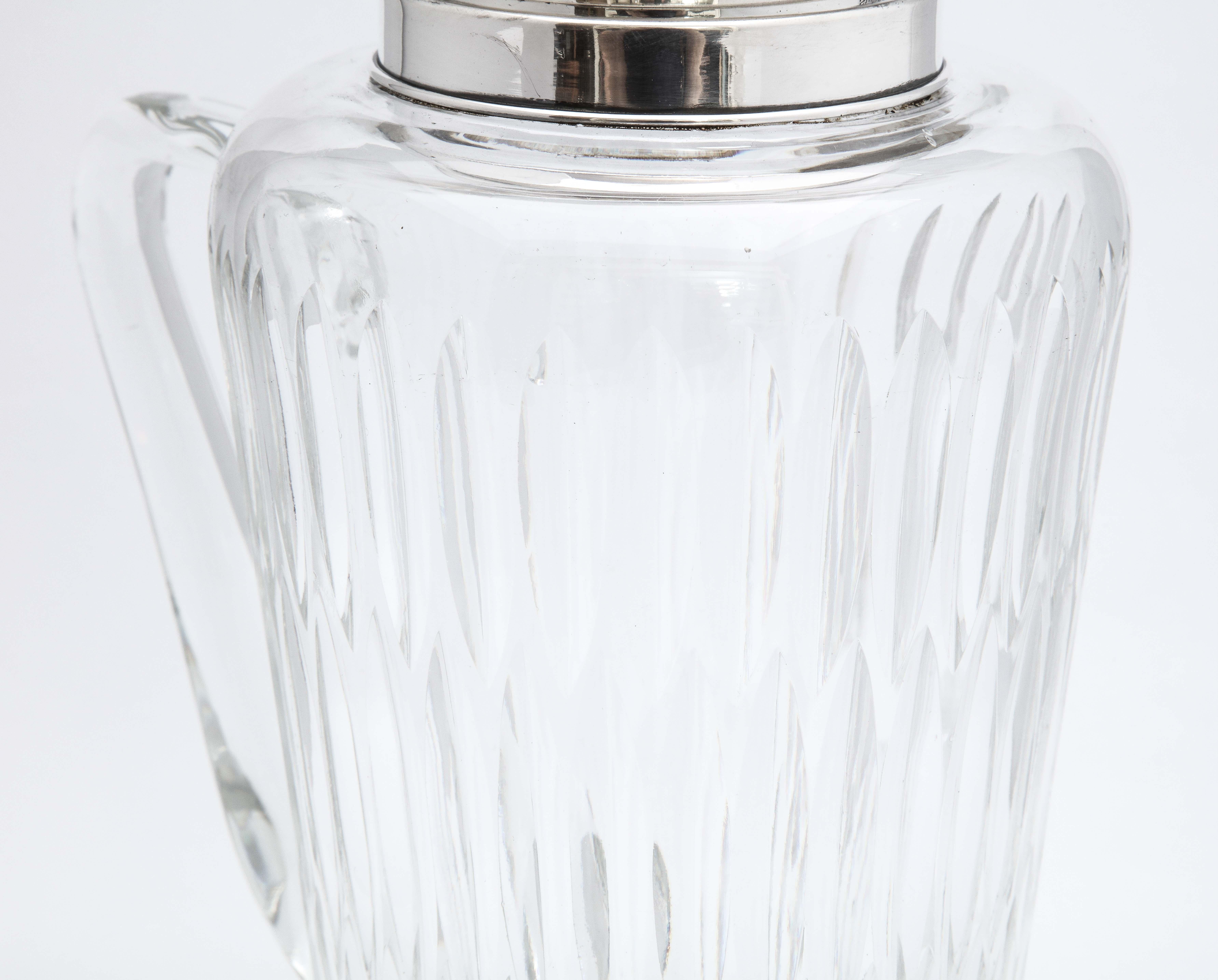 Mid-Century Sterling Silver-Mounted Cocktail Shaker by T.C. Hawkes & Co. 10