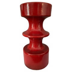 Mid-Century Steuler Red Candleholder by Cari Zalloni