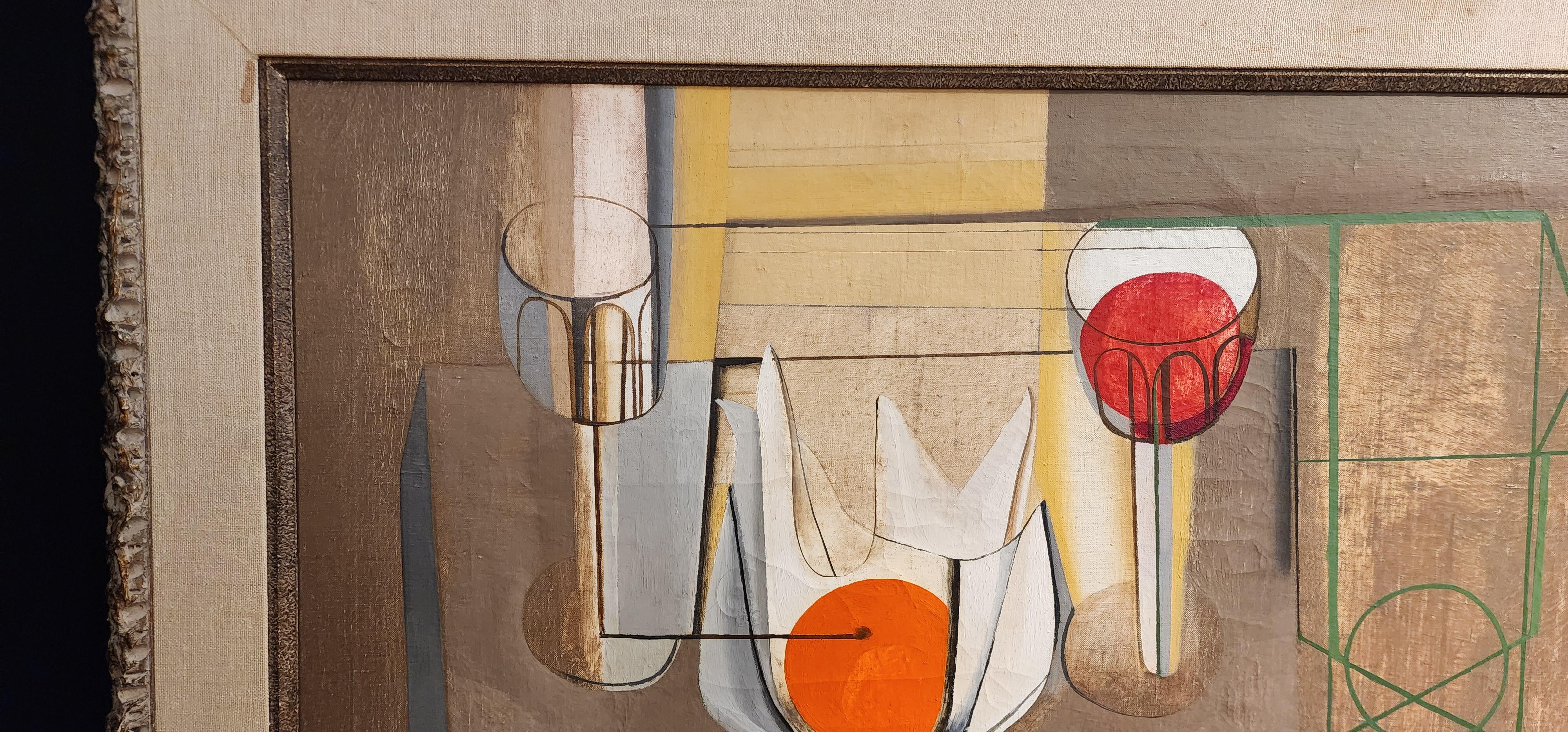 Mid Century Still Life by Joseph Mellor Hanson, 1956 For Sale 4