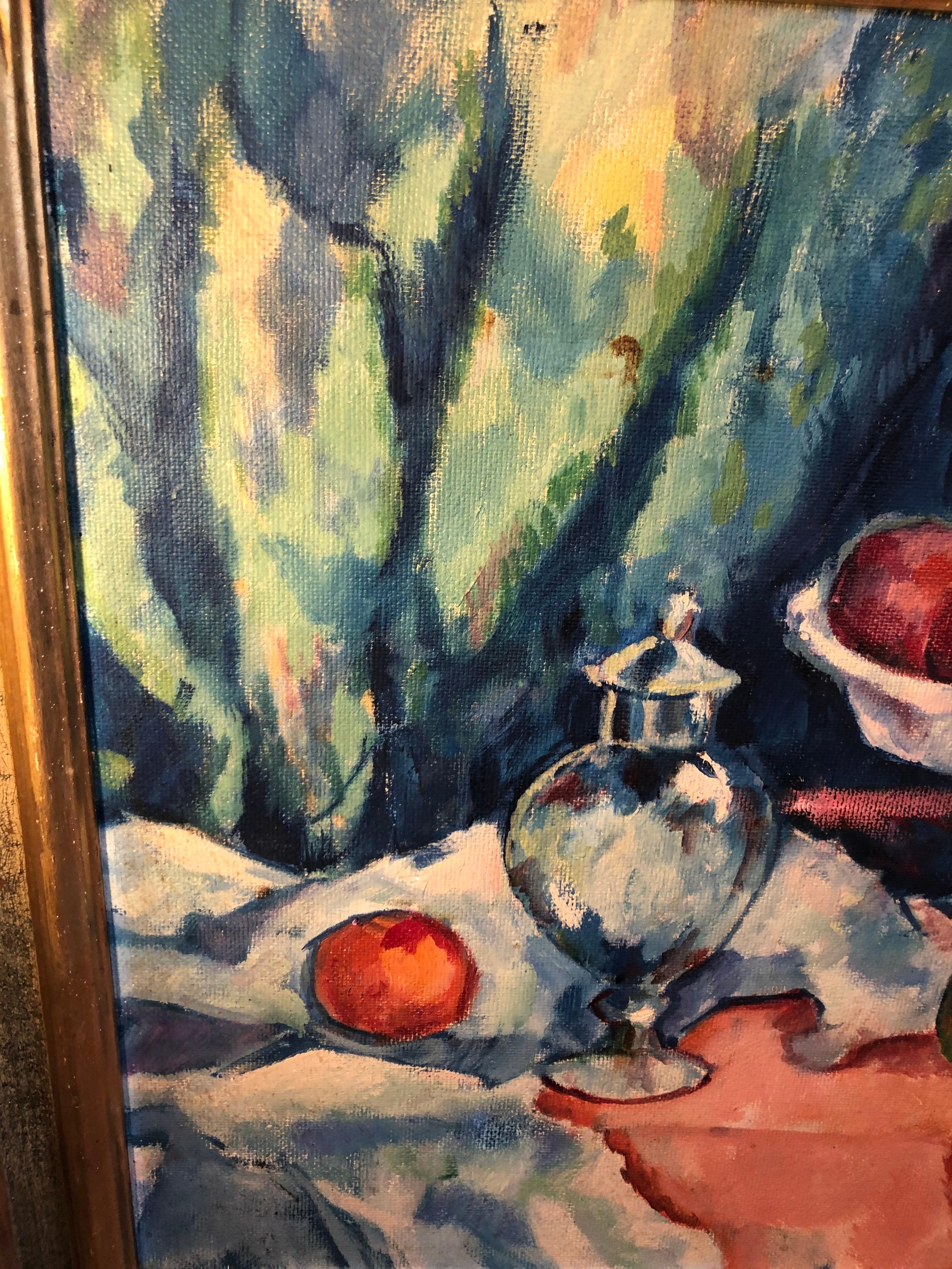 Fruit Still Life on Board attributed to William Federick Timmons For Sale 4