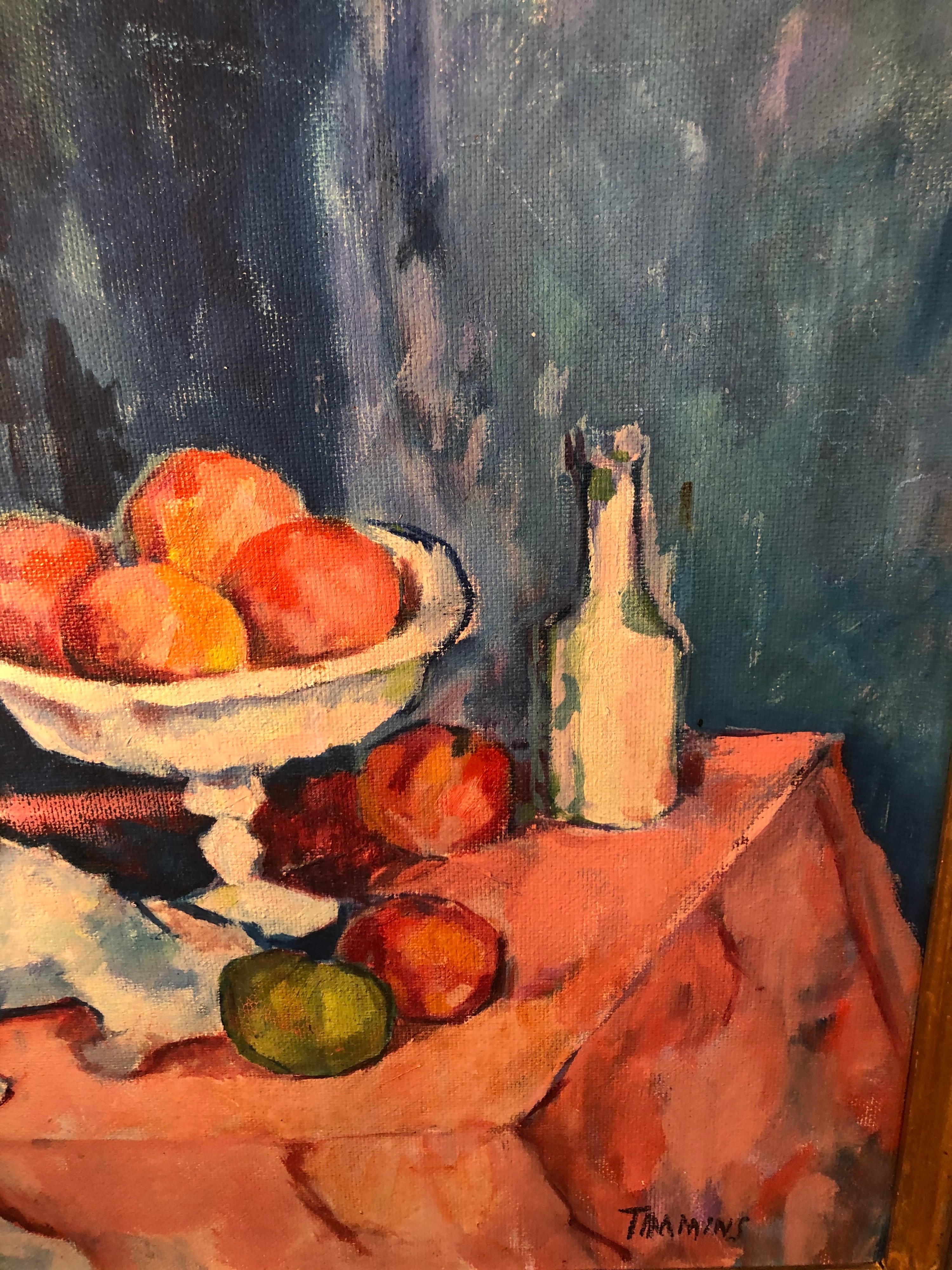 Fruit Still Life on Board attributed to William Federick Timmons For Sale 6