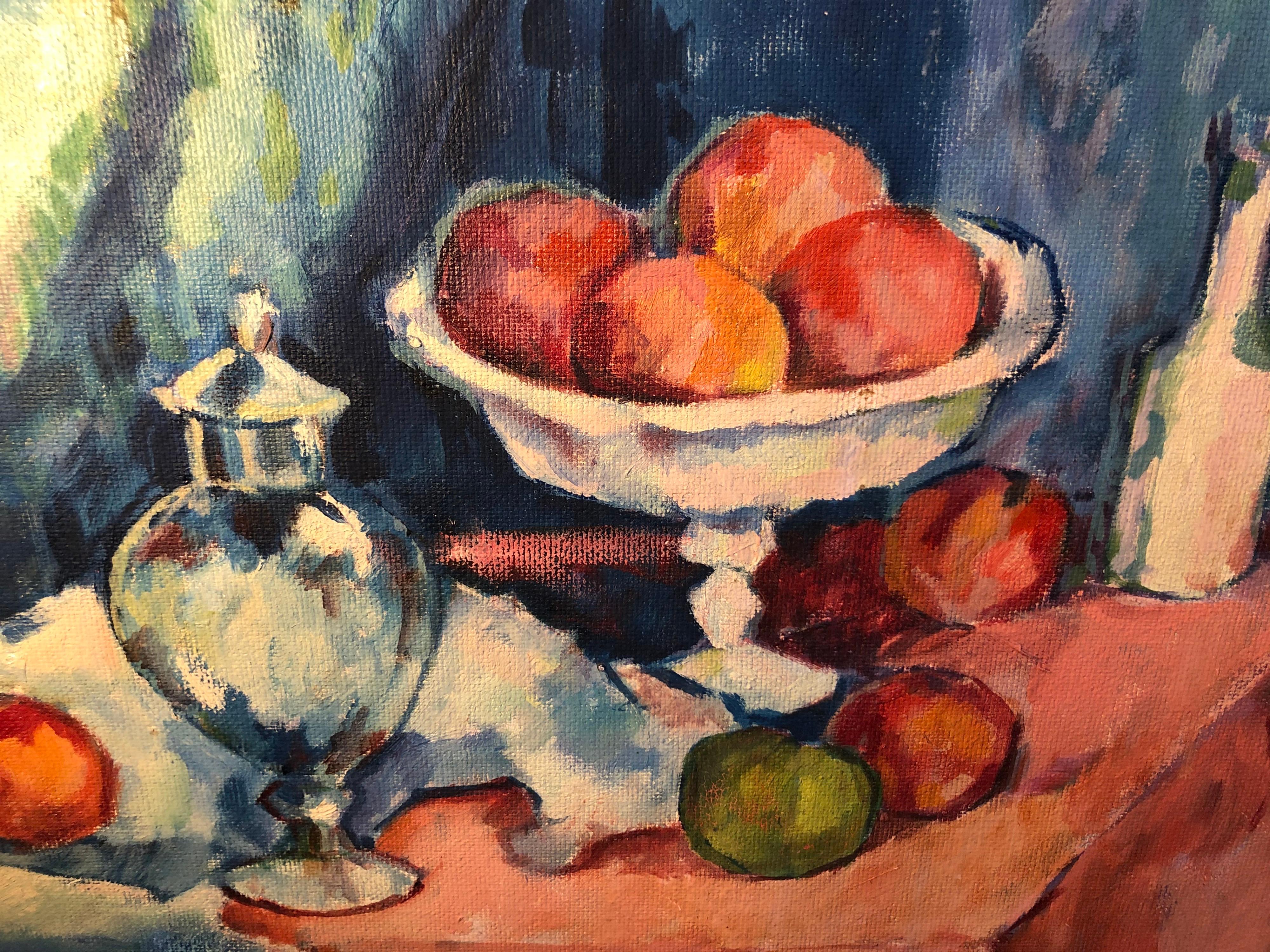 Fruit Still Life on Board attributed to William Federick Timmons For Sale 7
