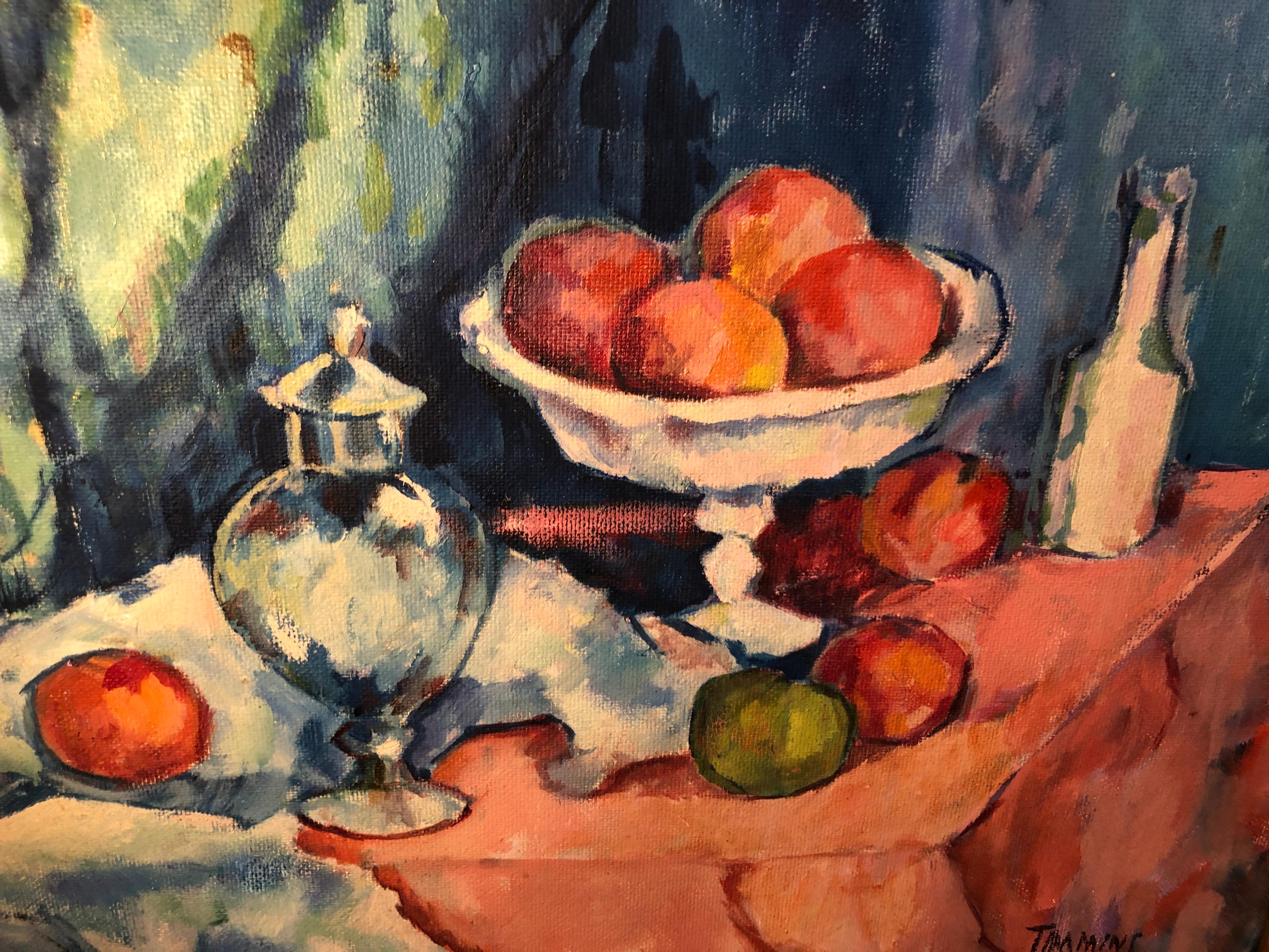 Fruit Still Life on Board attributed to William Federick Timmons For Sale 3