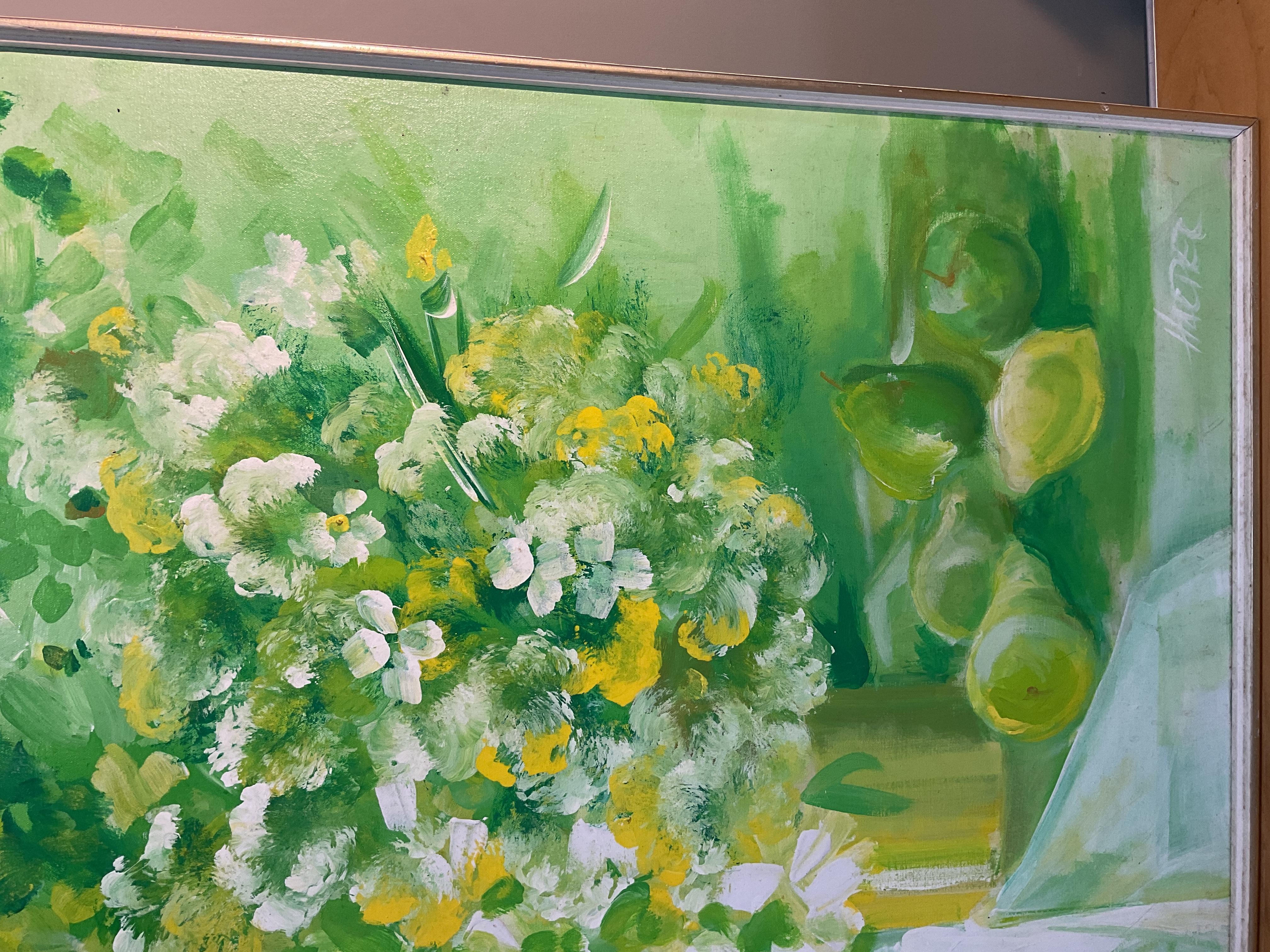 Mid Century Still Life Painting In Good Condition For Sale In Augusta, GA