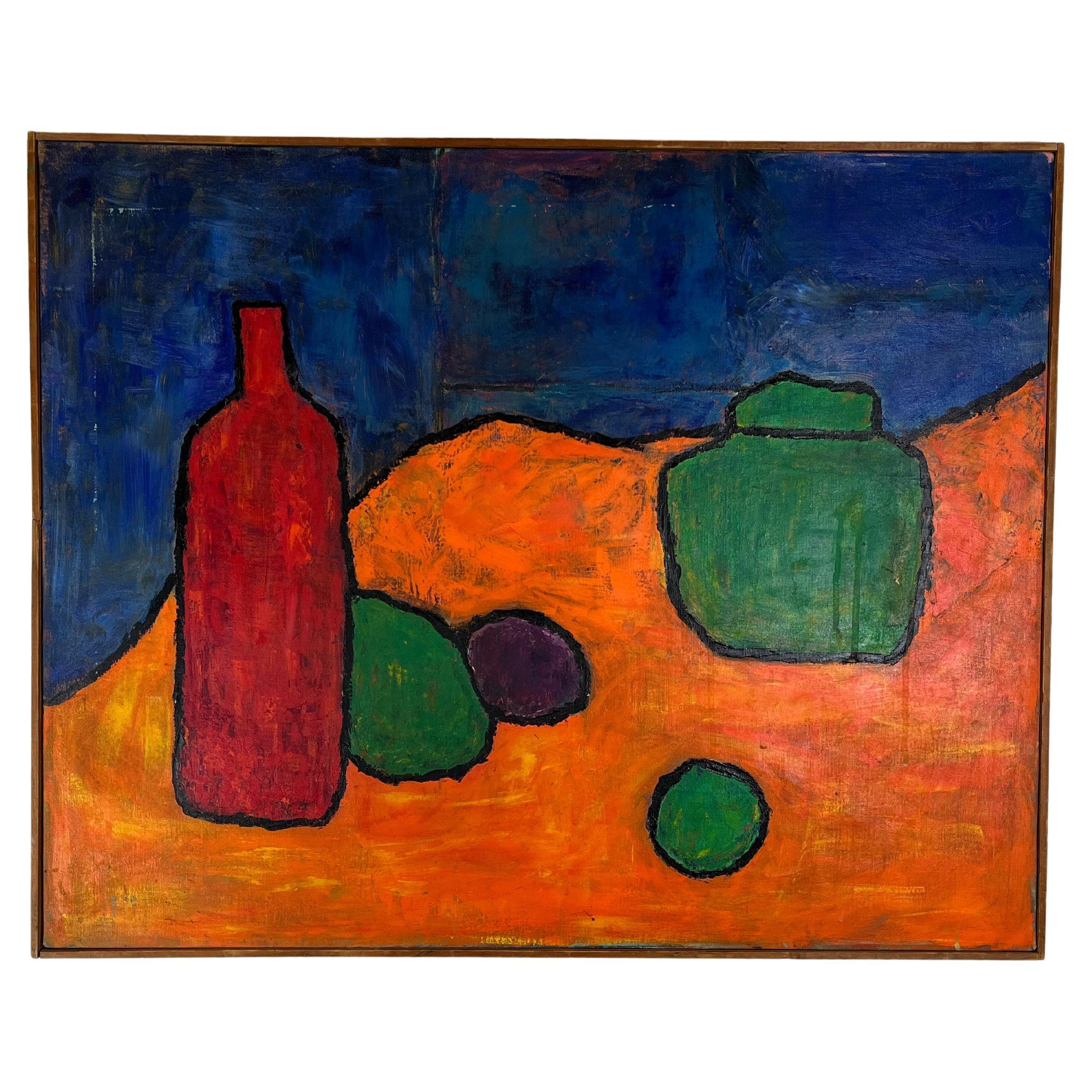 Mid Century Still Life Painting Marion Knudsen