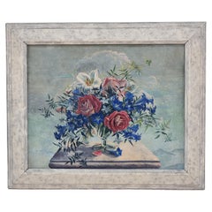 Mid century still life tempera painting by Stuart Armfield R.A, English C1950