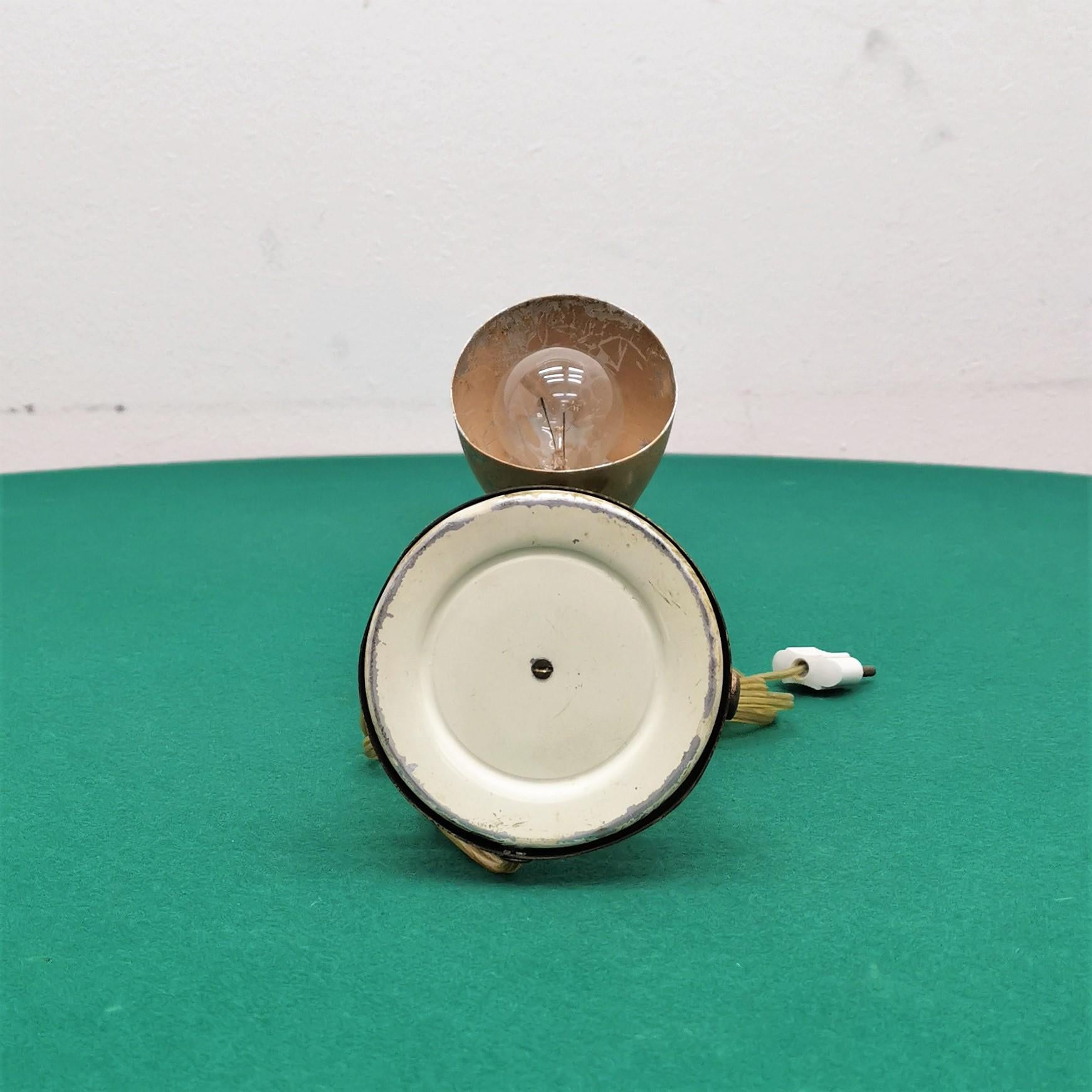Stilnovo verstellbare Messing-Tischlampe, 50er Jahre, Italien im Angebot 8