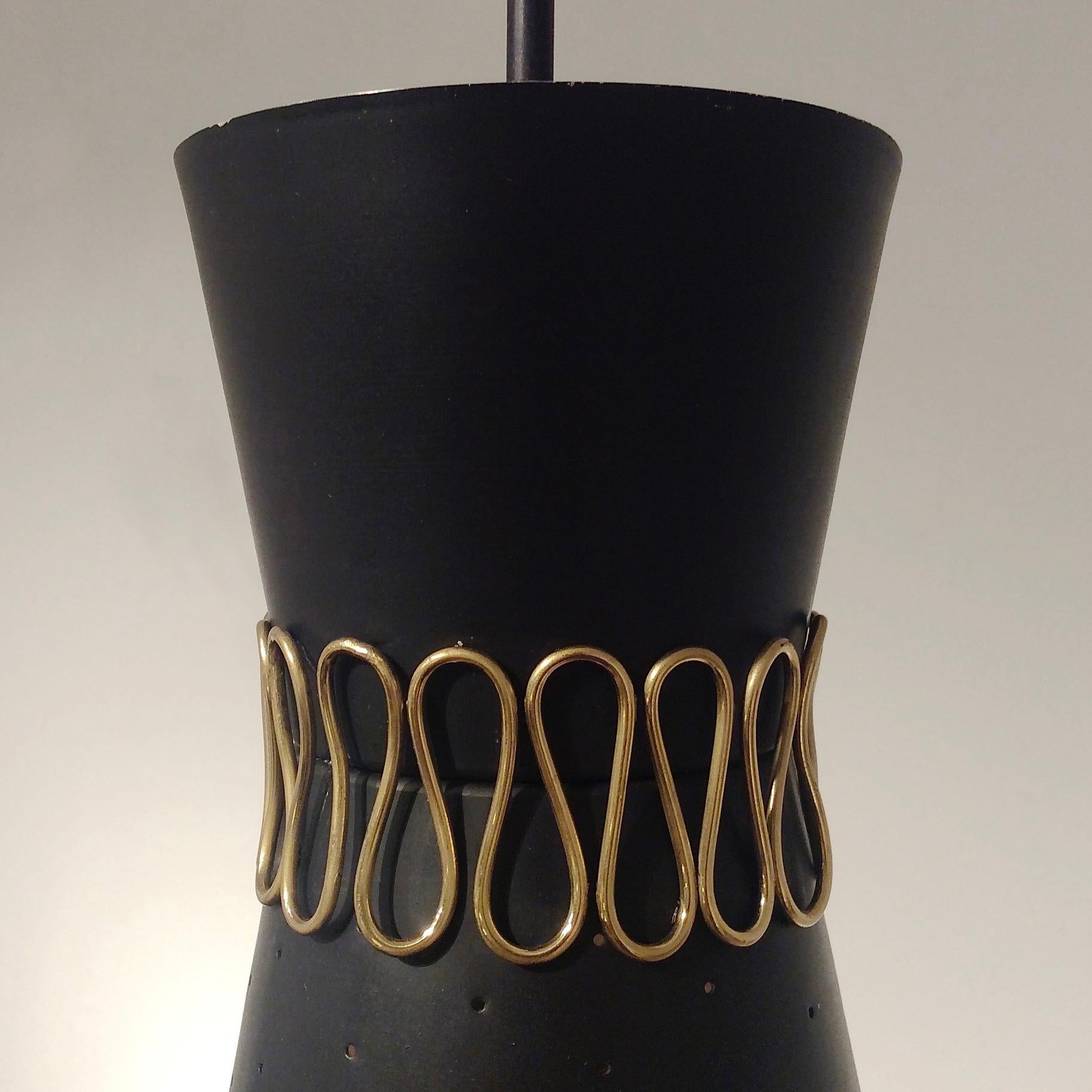 Mid-Century Pendant Lamp circa 1950, Italy In Good Condition For Sale In Brussels, BE