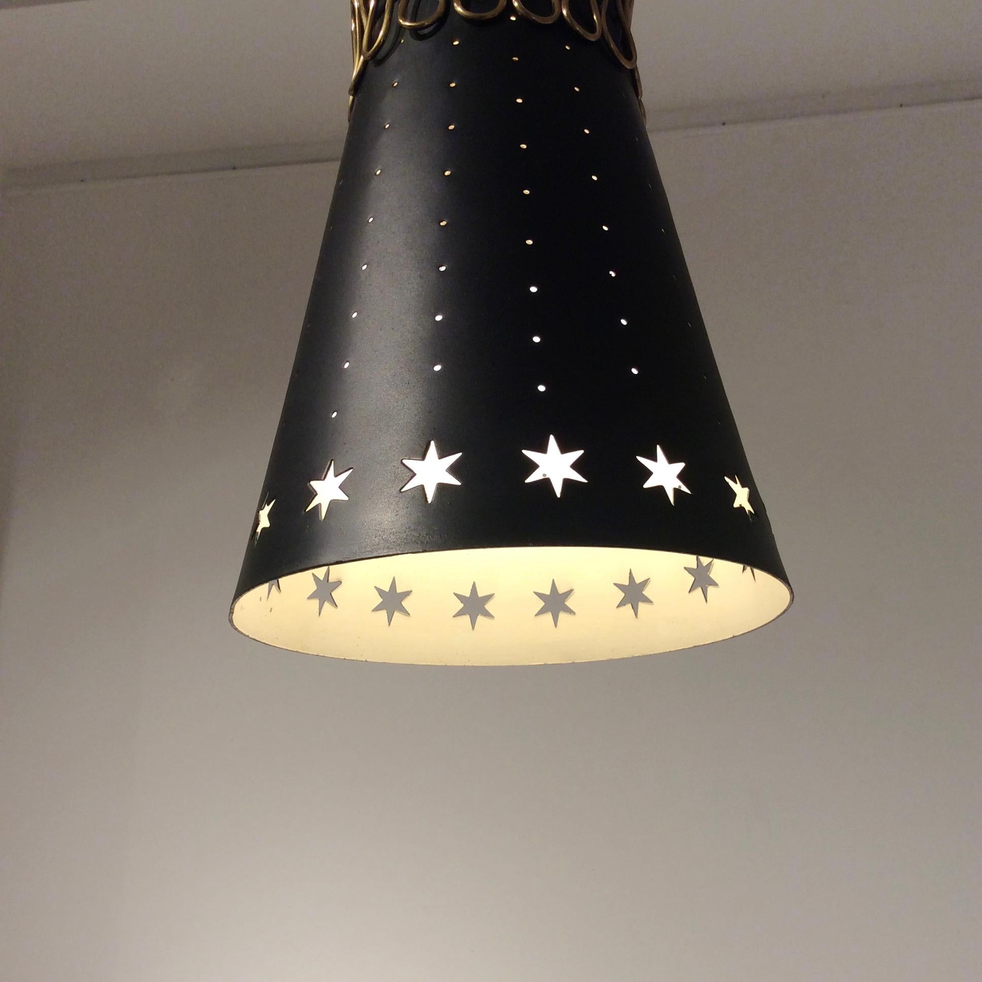 Mid-20th Century Mid-Century Pendant Lamp circa 1950, Italy For Sale