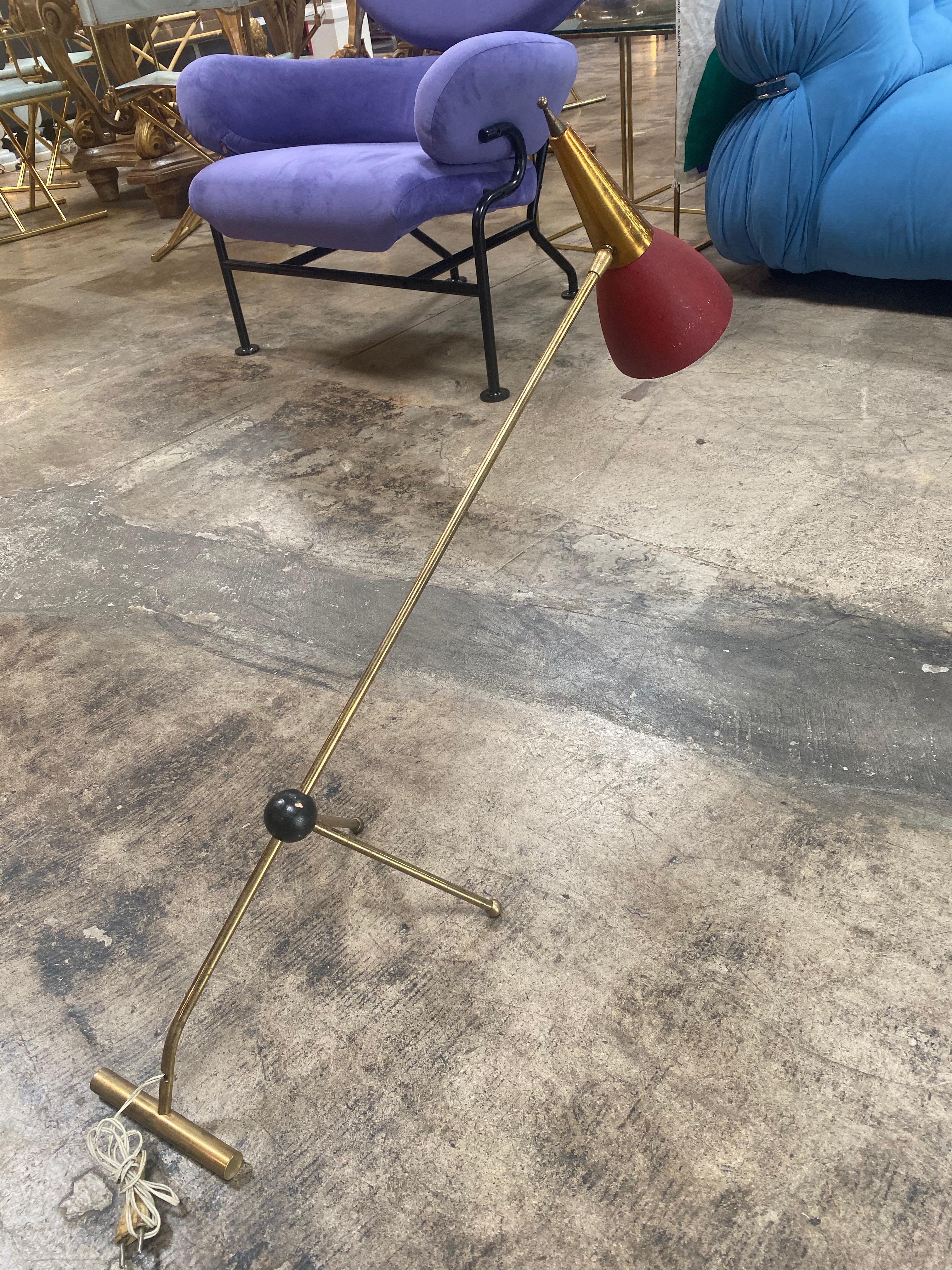 Italian Midcentury Table Lamp attribute to Stilnovo, Italy, 1950s